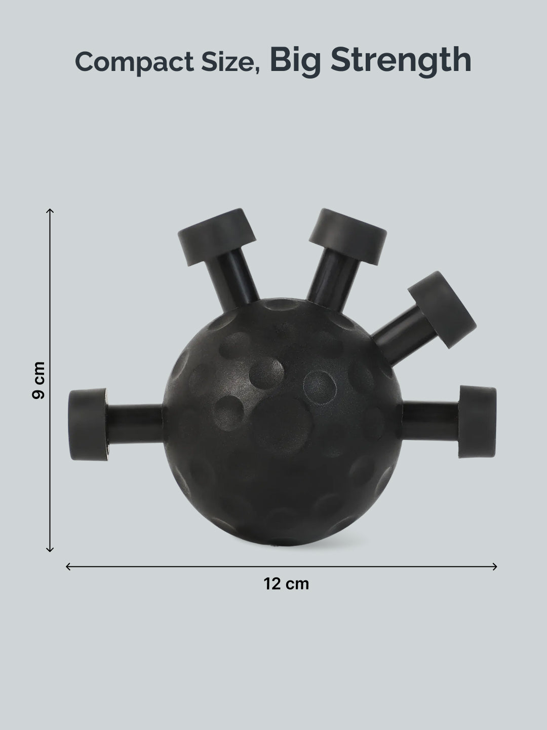 CULT Round Hand Gripper 25–30kg Resistance – Portable ABS Grip Strengthener for Forearm, Wrist & Finger Training Black