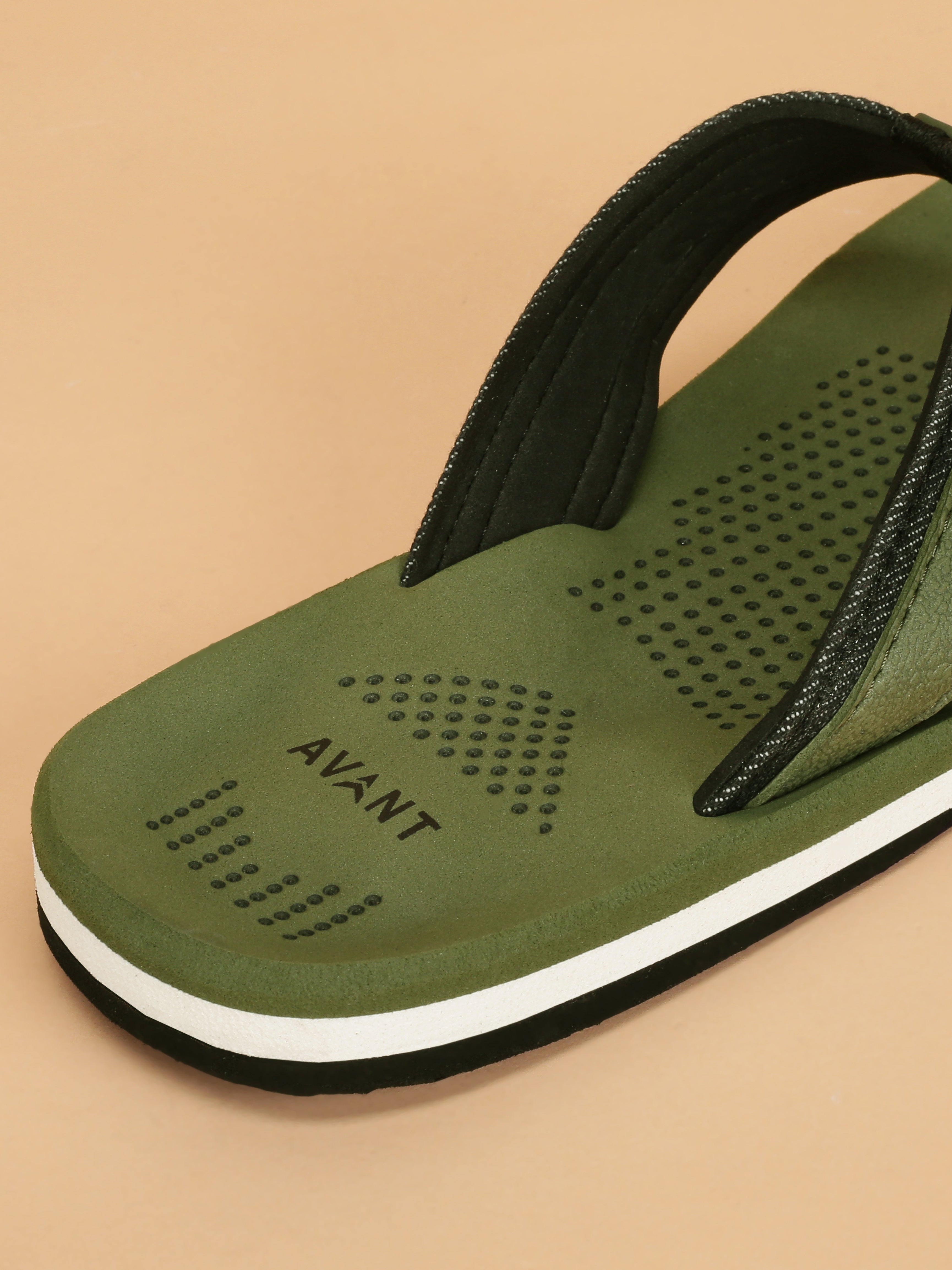 Avant Men's Brook Flip Flops - Green/Black
