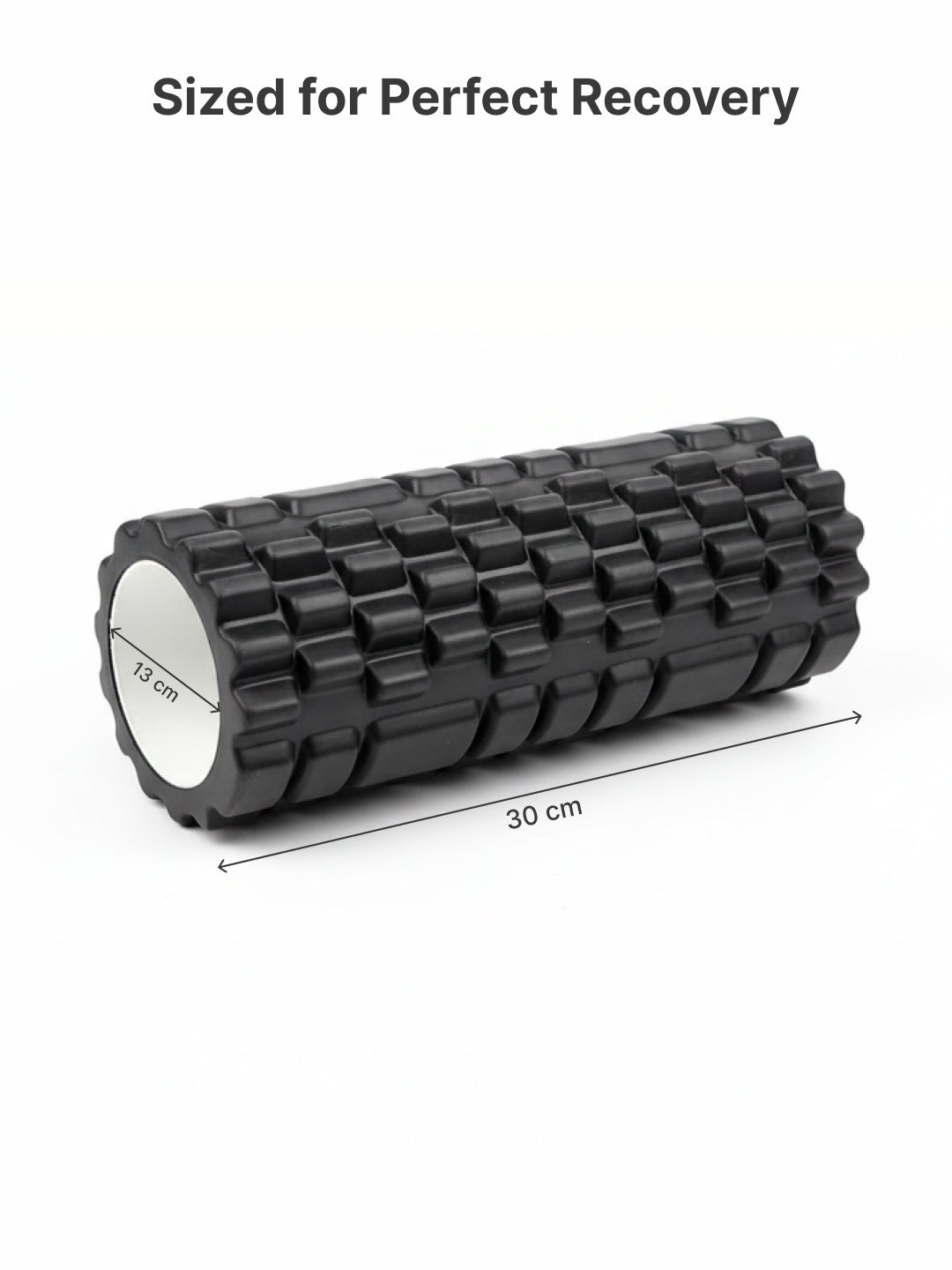 cult Foam Roller Black - Muscle Recovery & Deep Tissue Massage