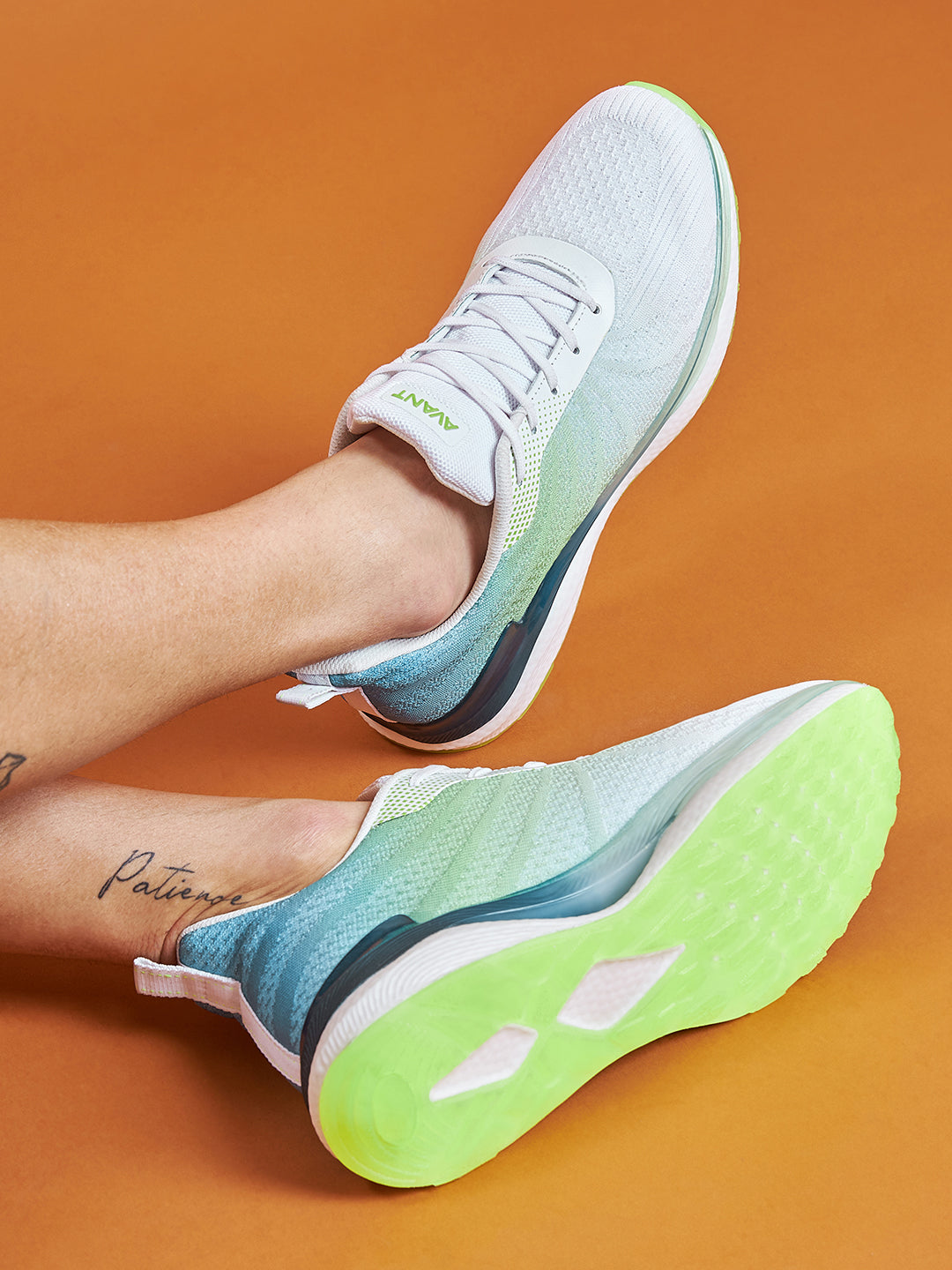 Avant Men's Rainbow Casual Shoes-Green/White