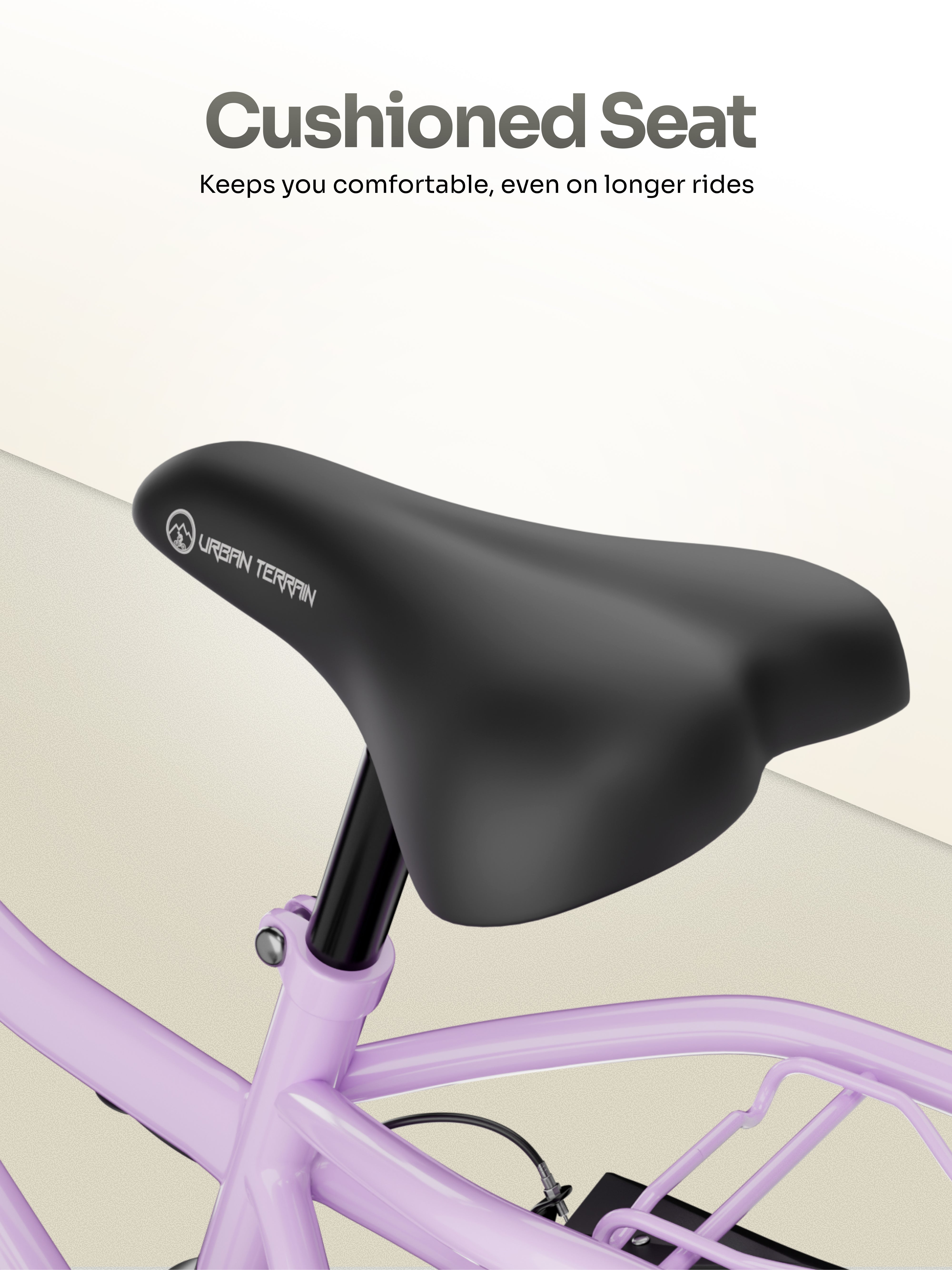 Urban Terrain Cruize 16T Single Speed Kids Cycle, Lavender