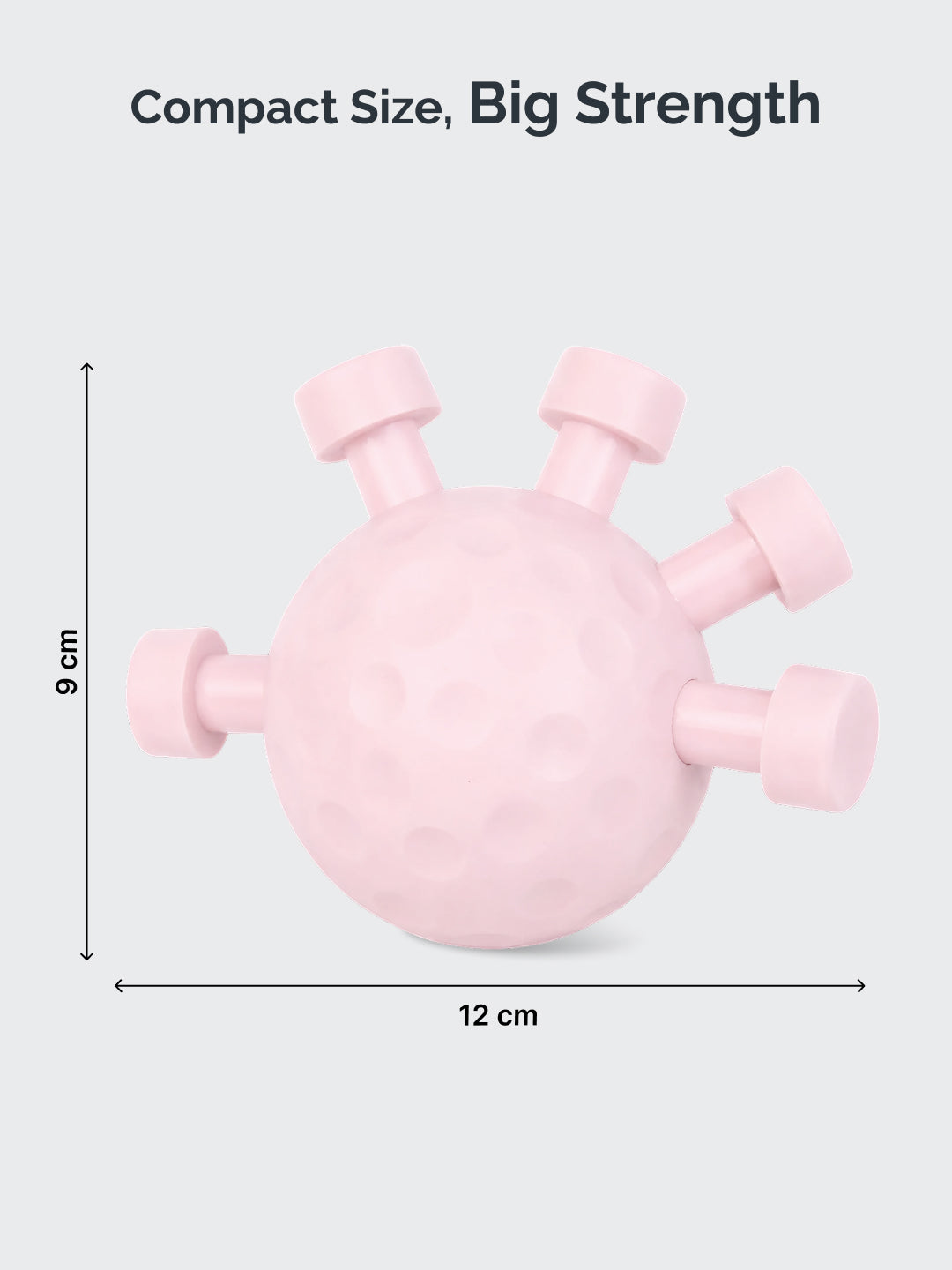 CULT Round Hand Gripper 25–30kg Resistance – Portable ABS Grip Strengthener for Forearm, Wrist & Finger Training Pink