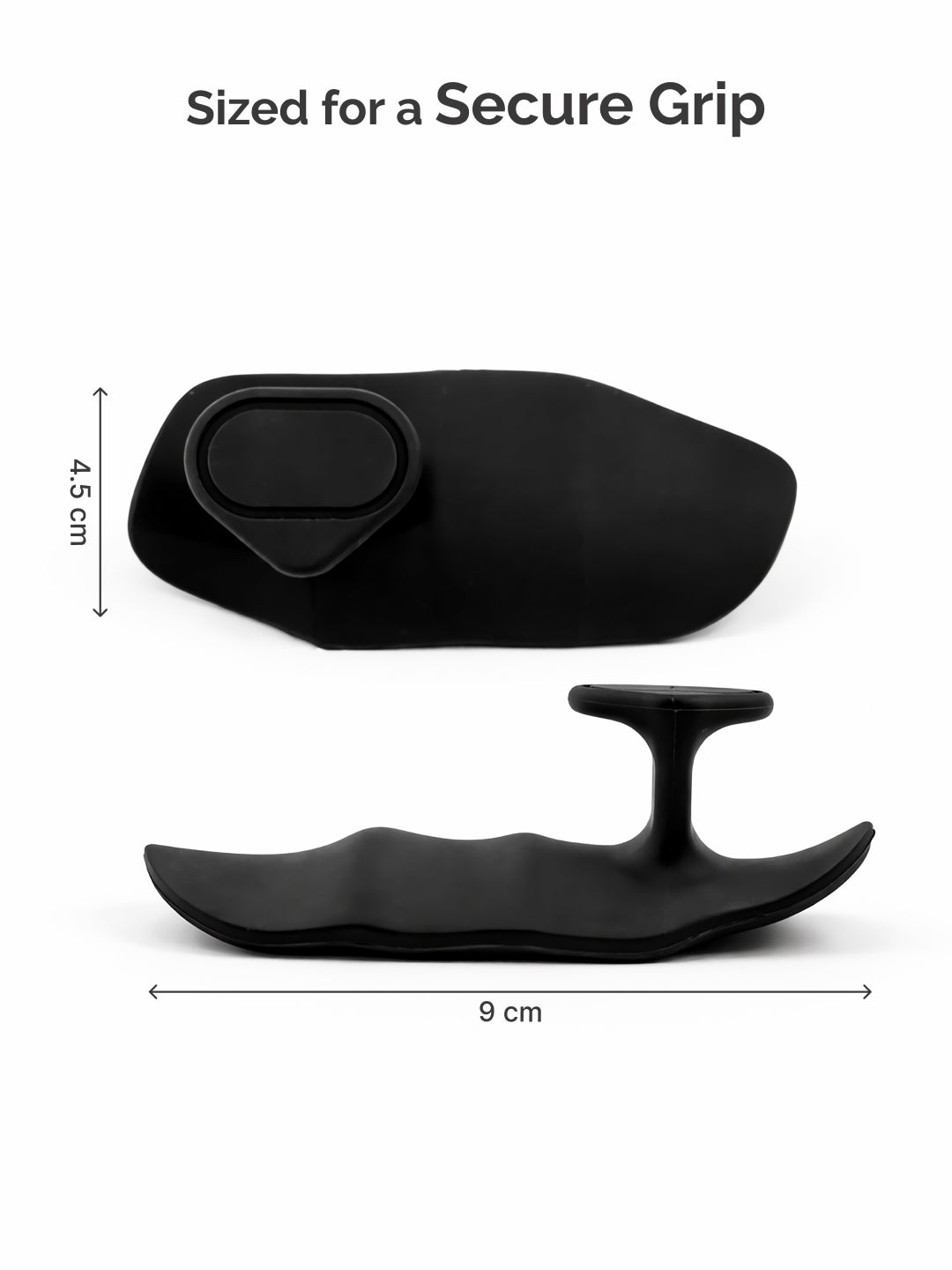 Cult Silicone Hand Grip for Gym & Weightlifting Non-Slip Grip Support with Palm Protection Sweat-Resistant & Durable Black