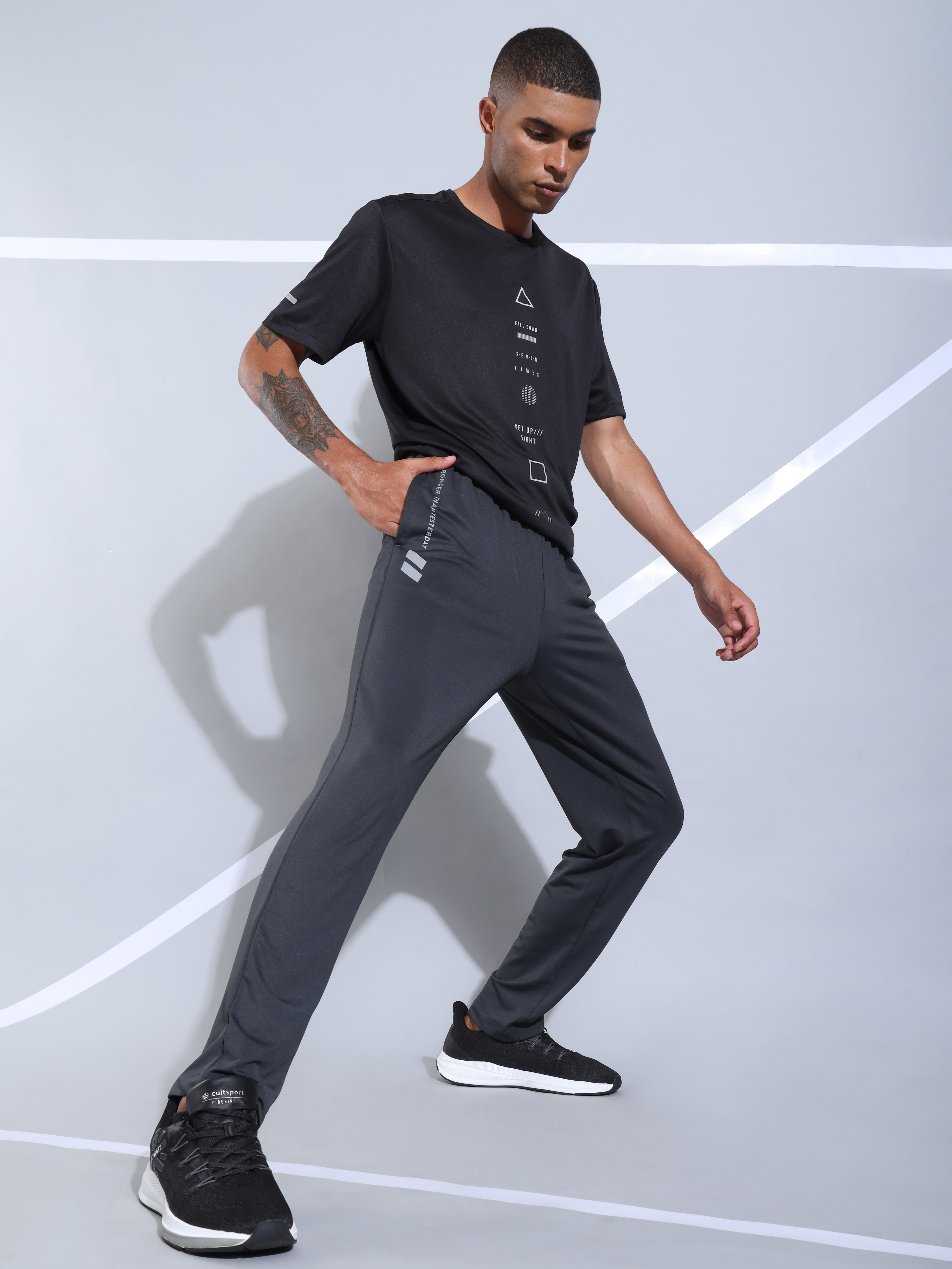 Performance Track Pants with Placement Print
