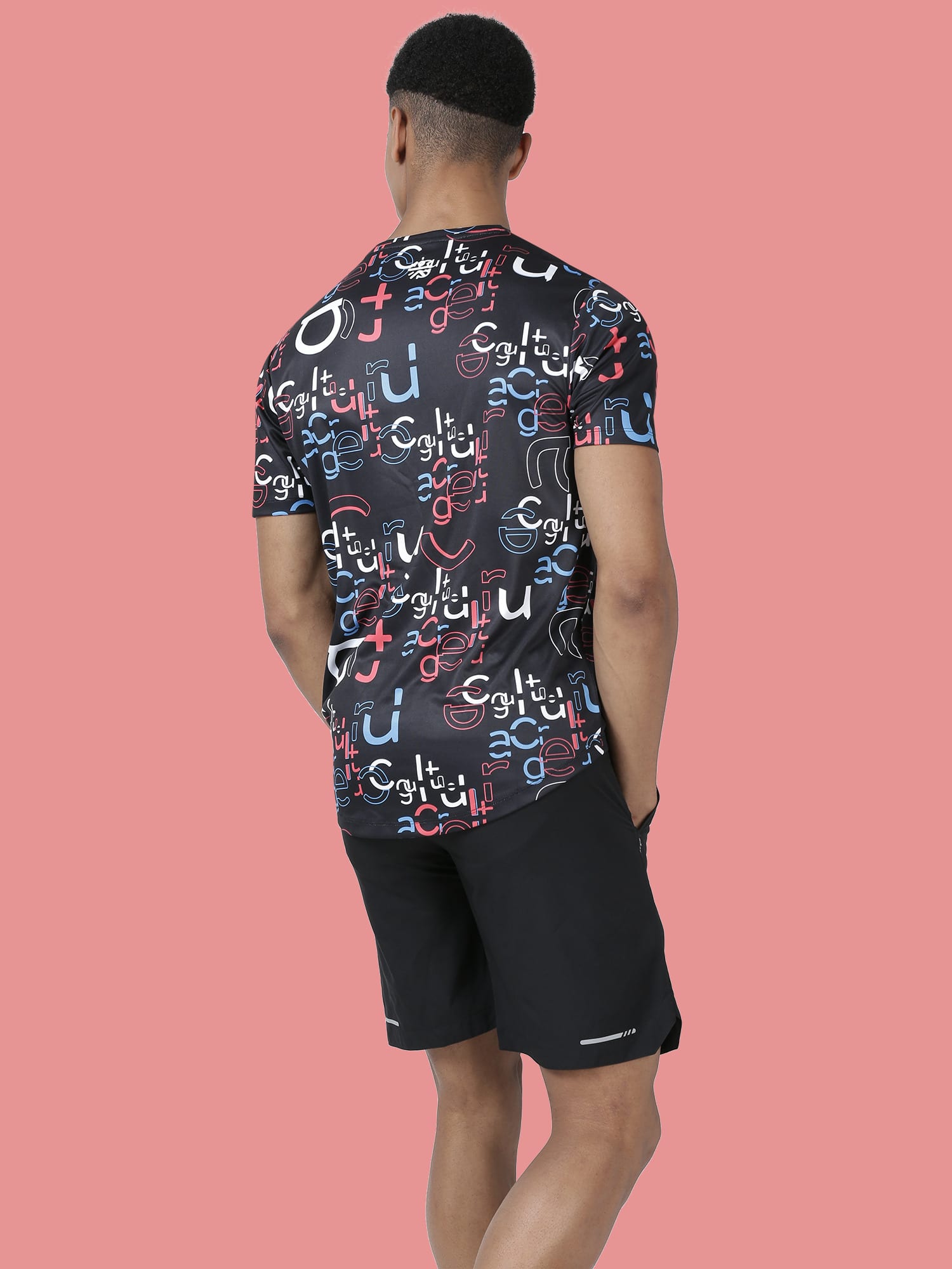 Alphabet Black Gym Tee