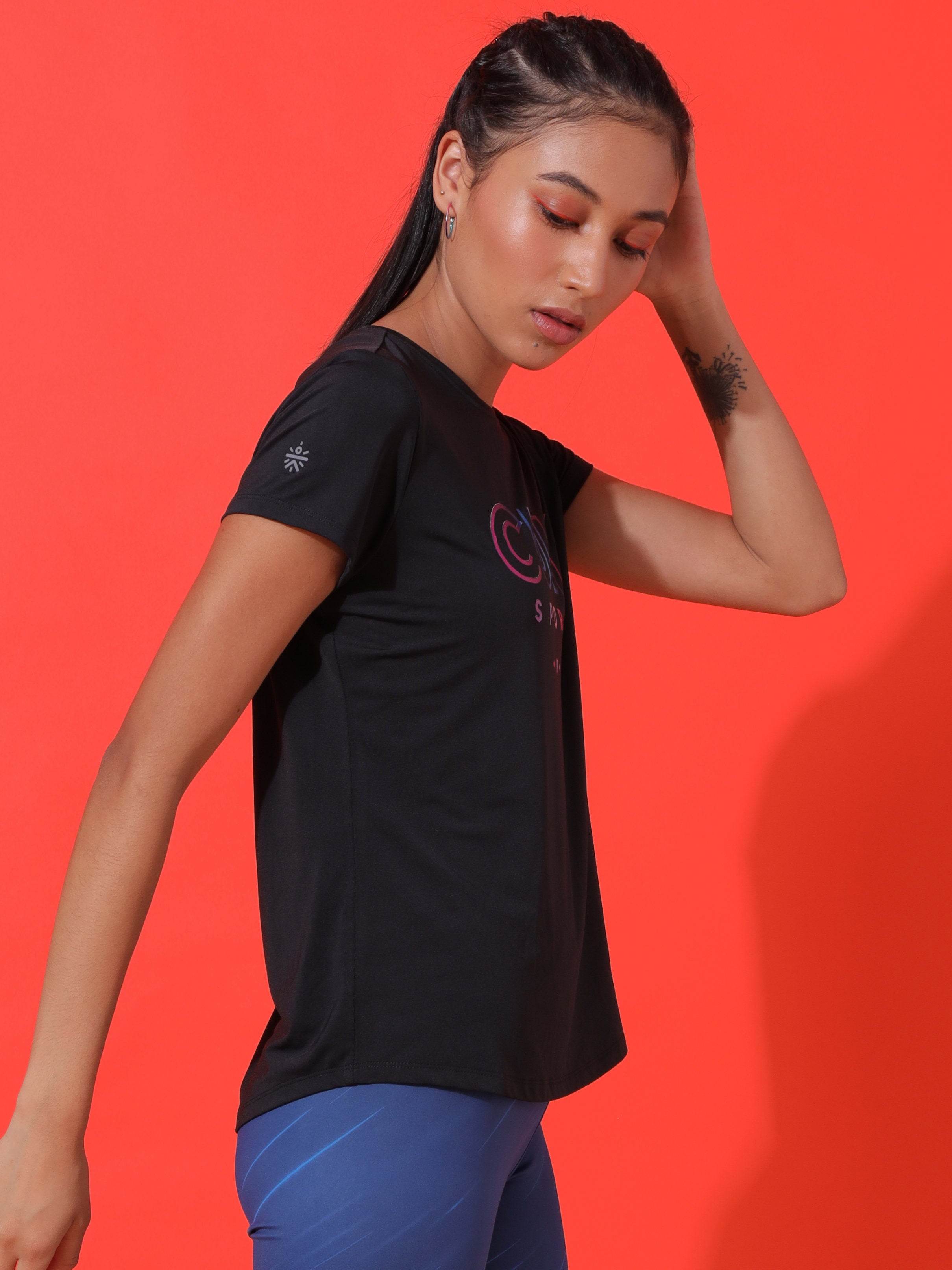 Ombre Graphic Workout T-shirt