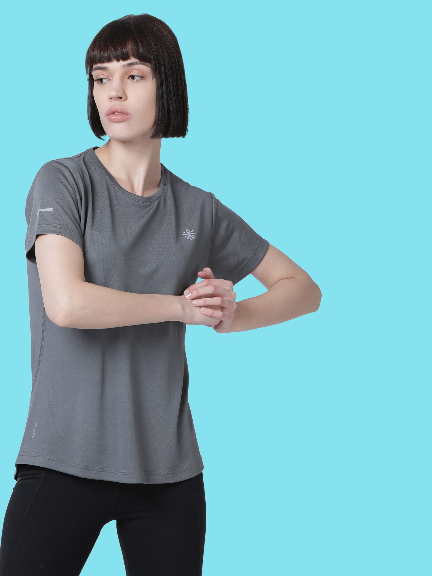 Vital Finish Grey Running Relaxed Tee