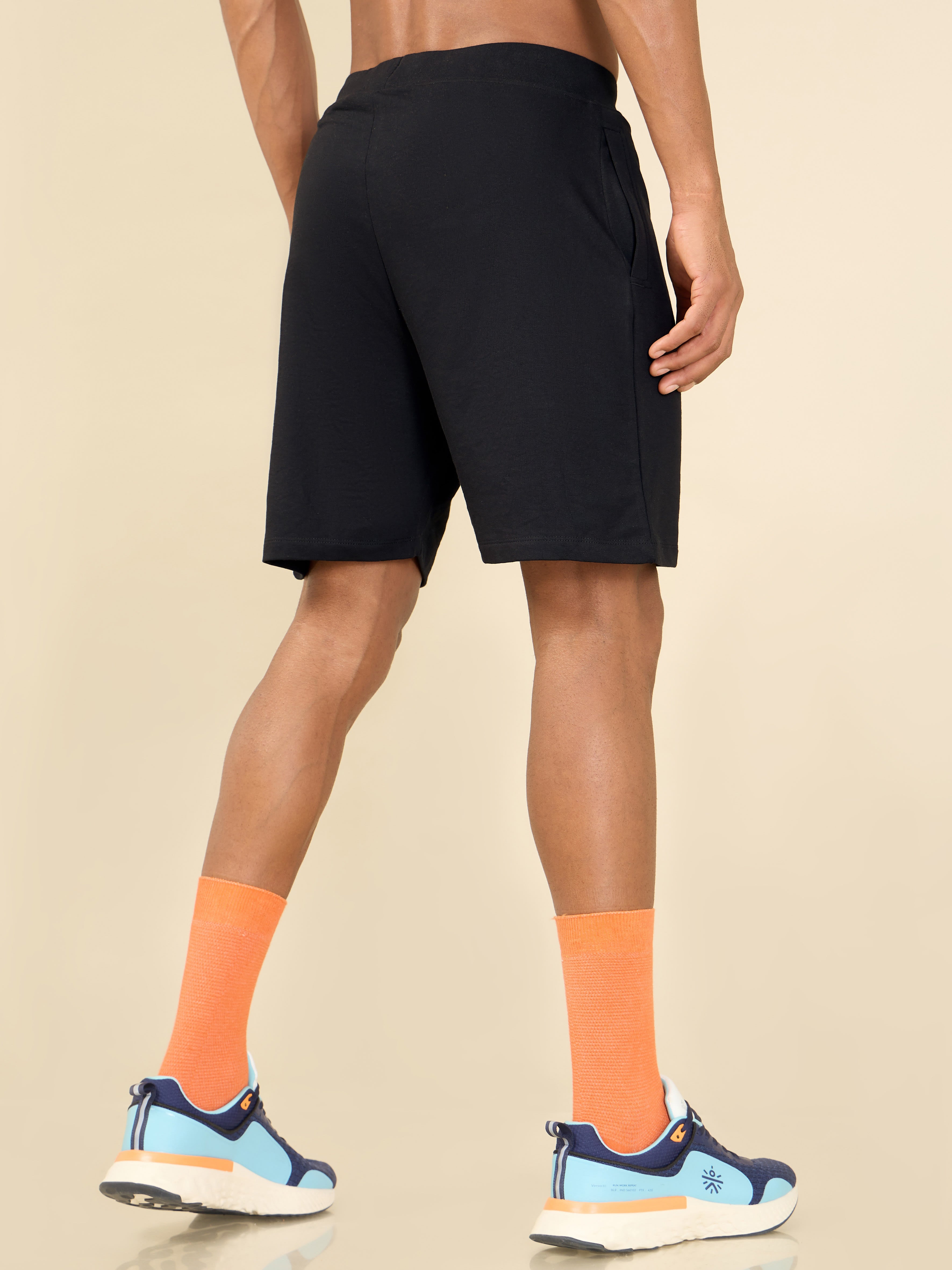 Black Cult Leisure Shorts for Men