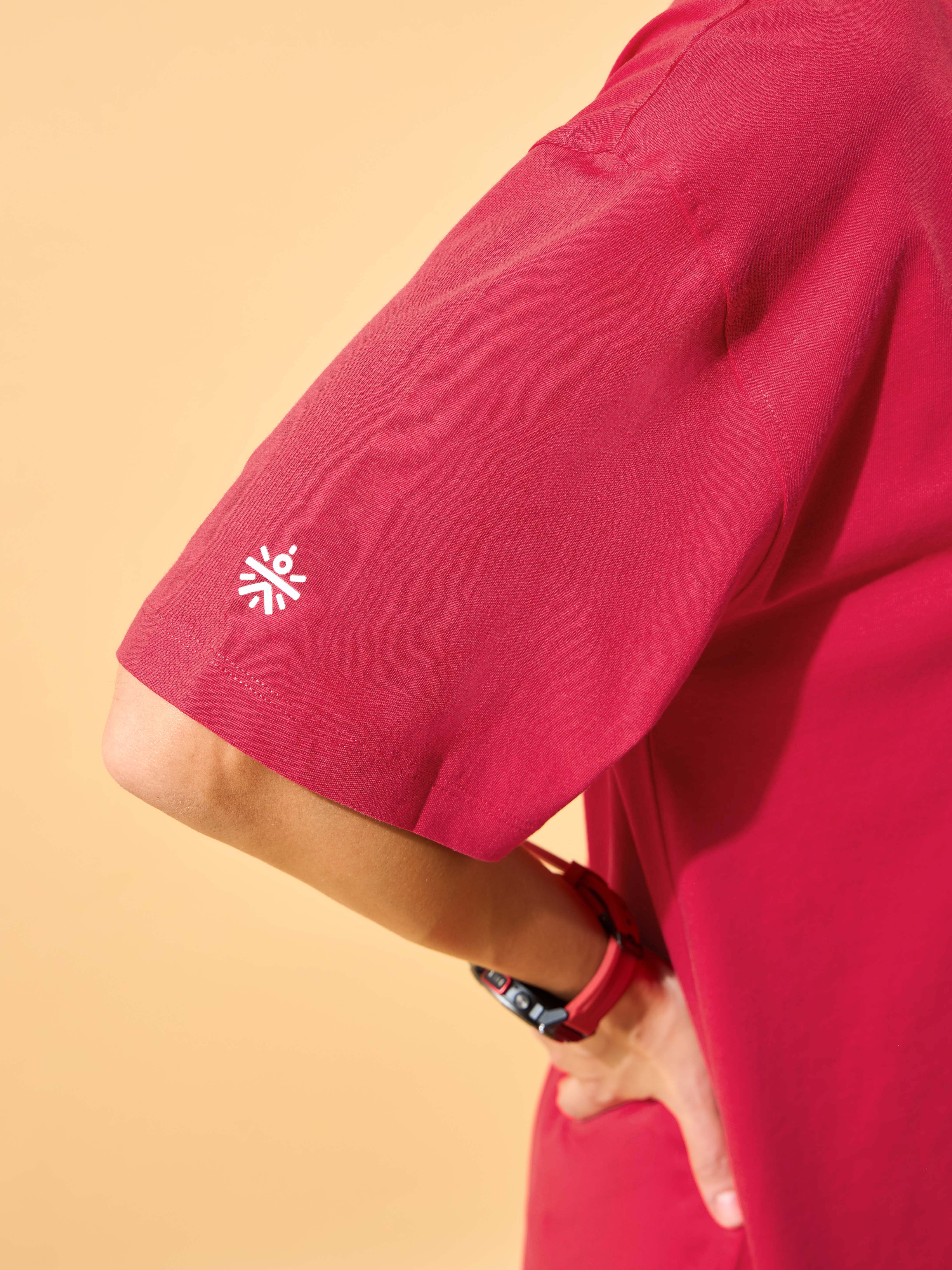 Circle Of Positive Print Oversized T-shirt