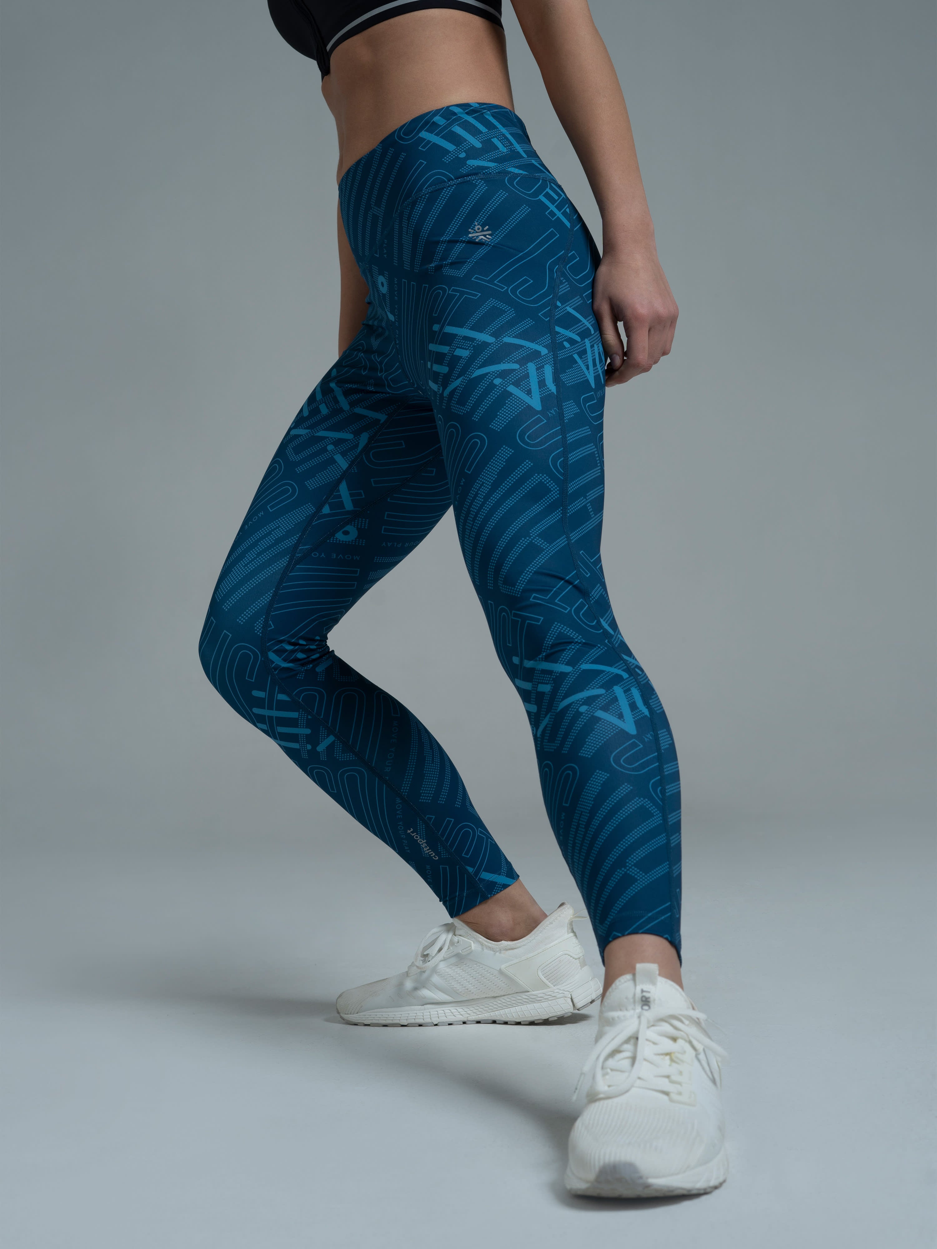 AbsoluteFit Typography Print Tights