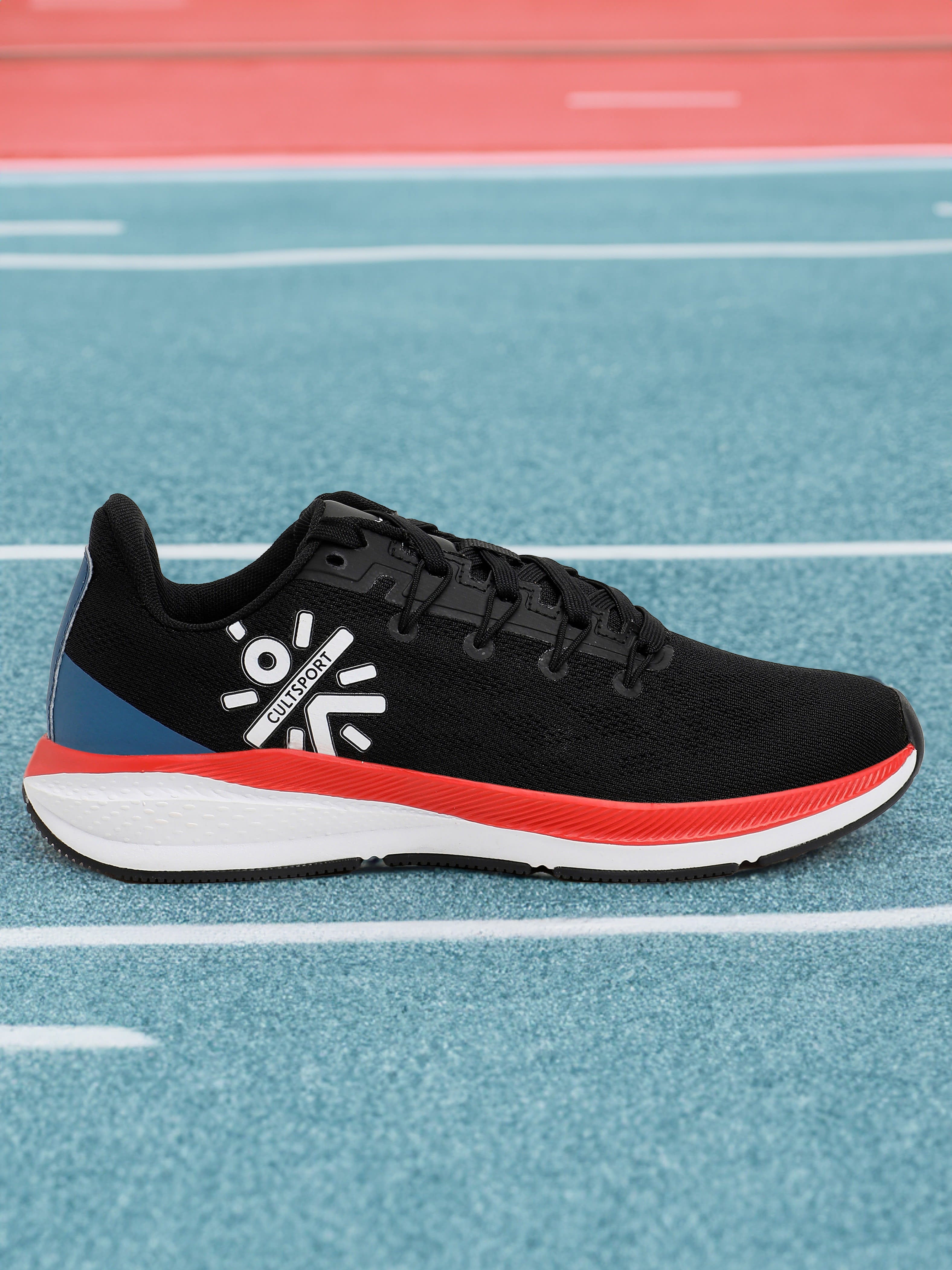 cult Firebird Women Running Shoes - Black/Red/Blue
