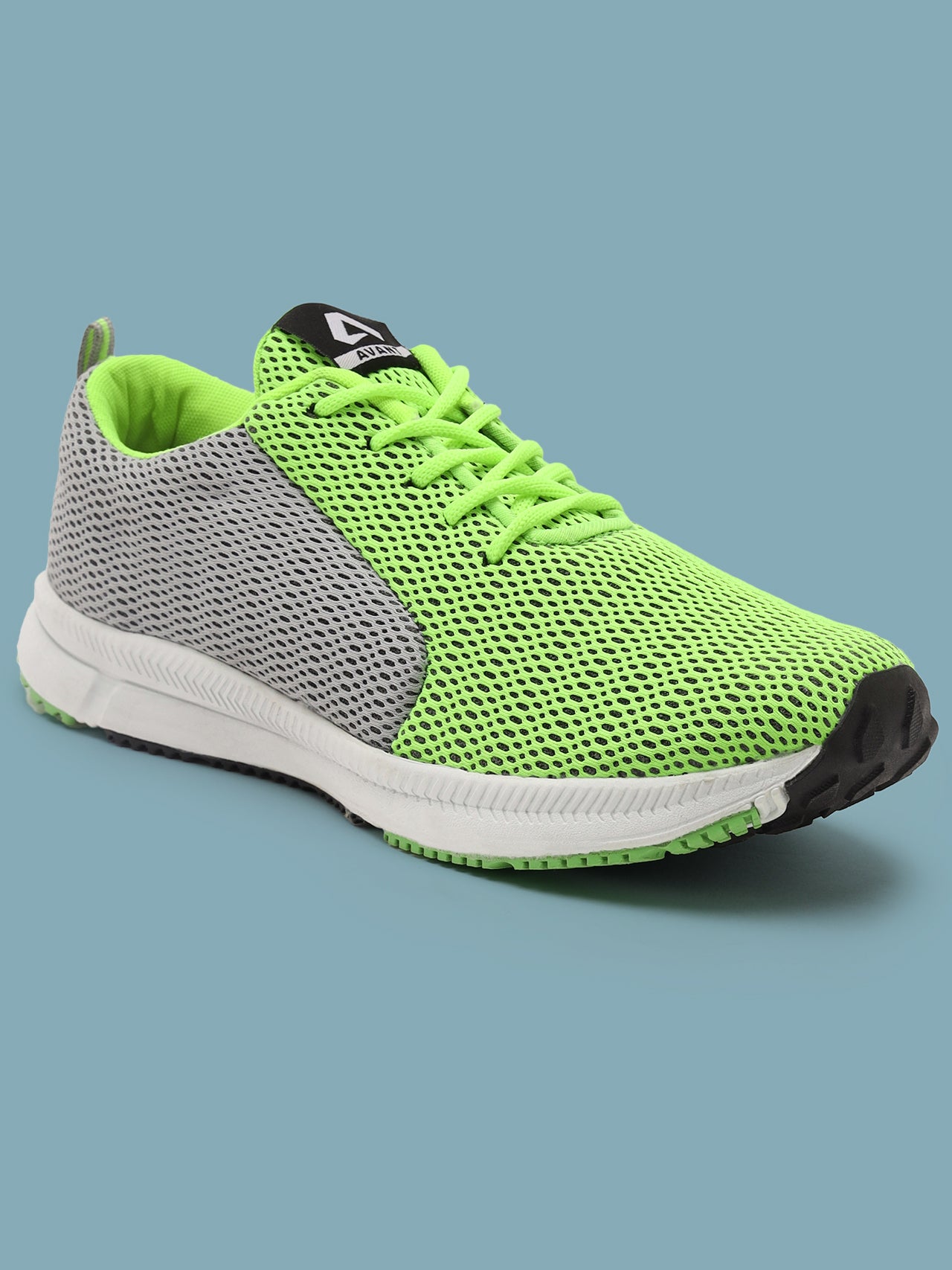 Avant Men's Lightweight Running & Walking Shoes - Parrot Green/Grey