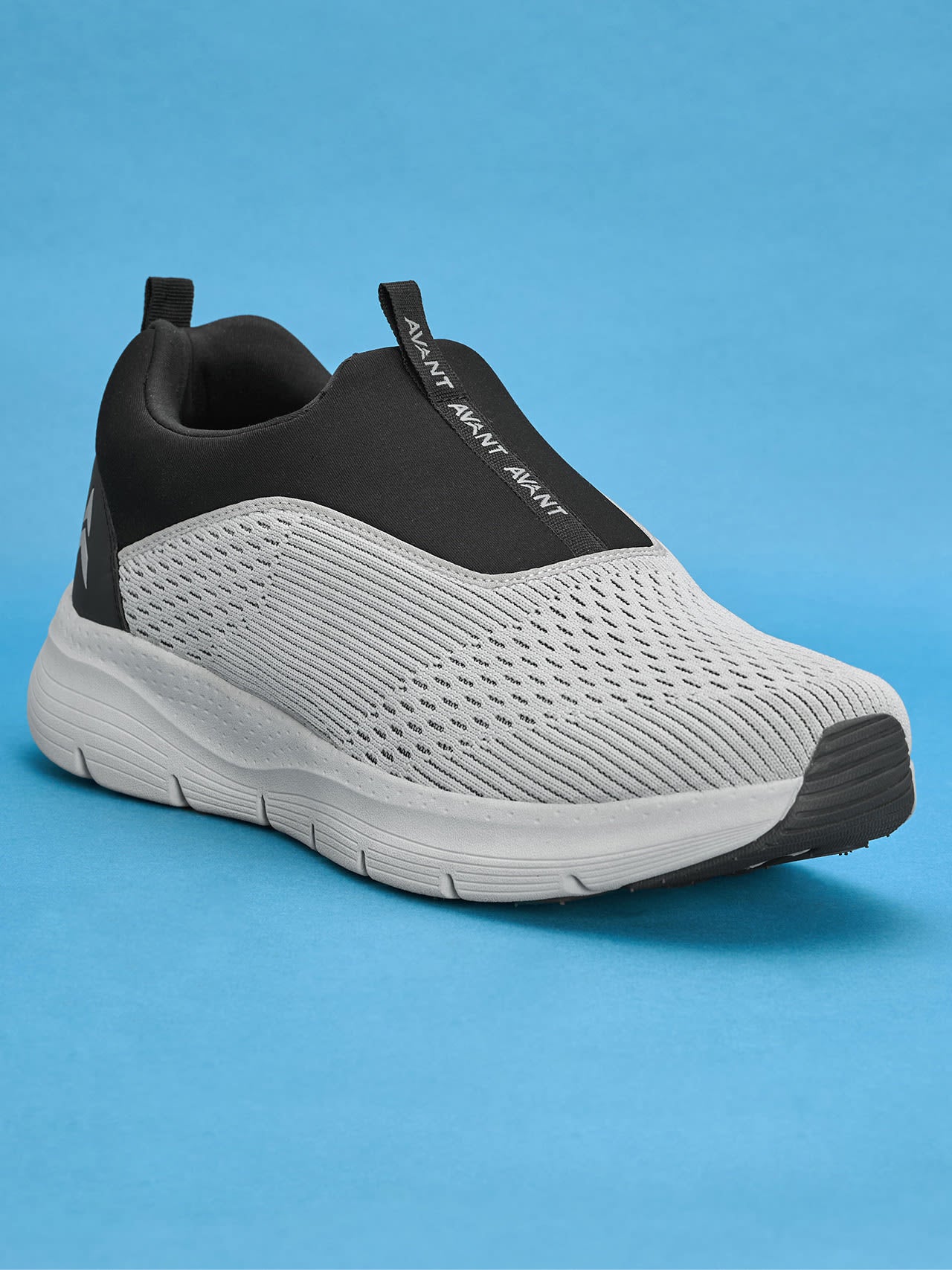 Avant Men's Sigma Slip-On Walking Shoes - Lt.Grey/Black