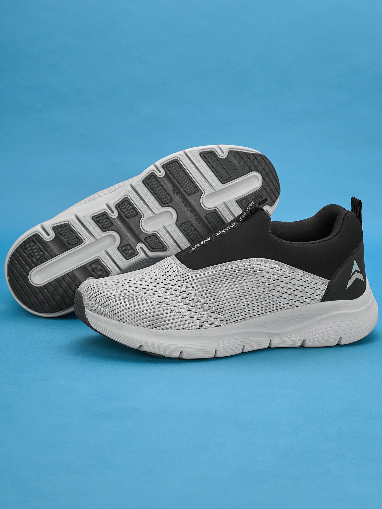 Avant Men's Sigma Slip-On Walking Shoes - Lt.Grey/Black