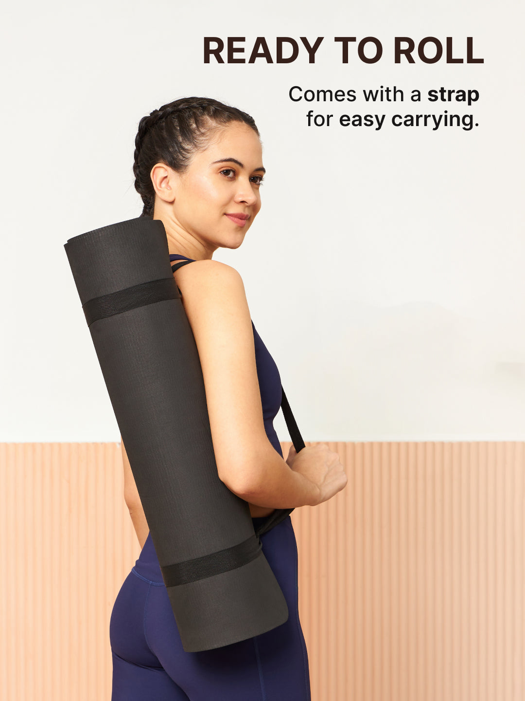 EVA 6mm with Strap Yoga Mat Grey