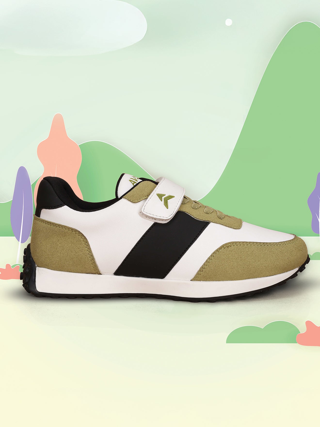 Avant Kids' TrailPals Sneakers - Olive/Black