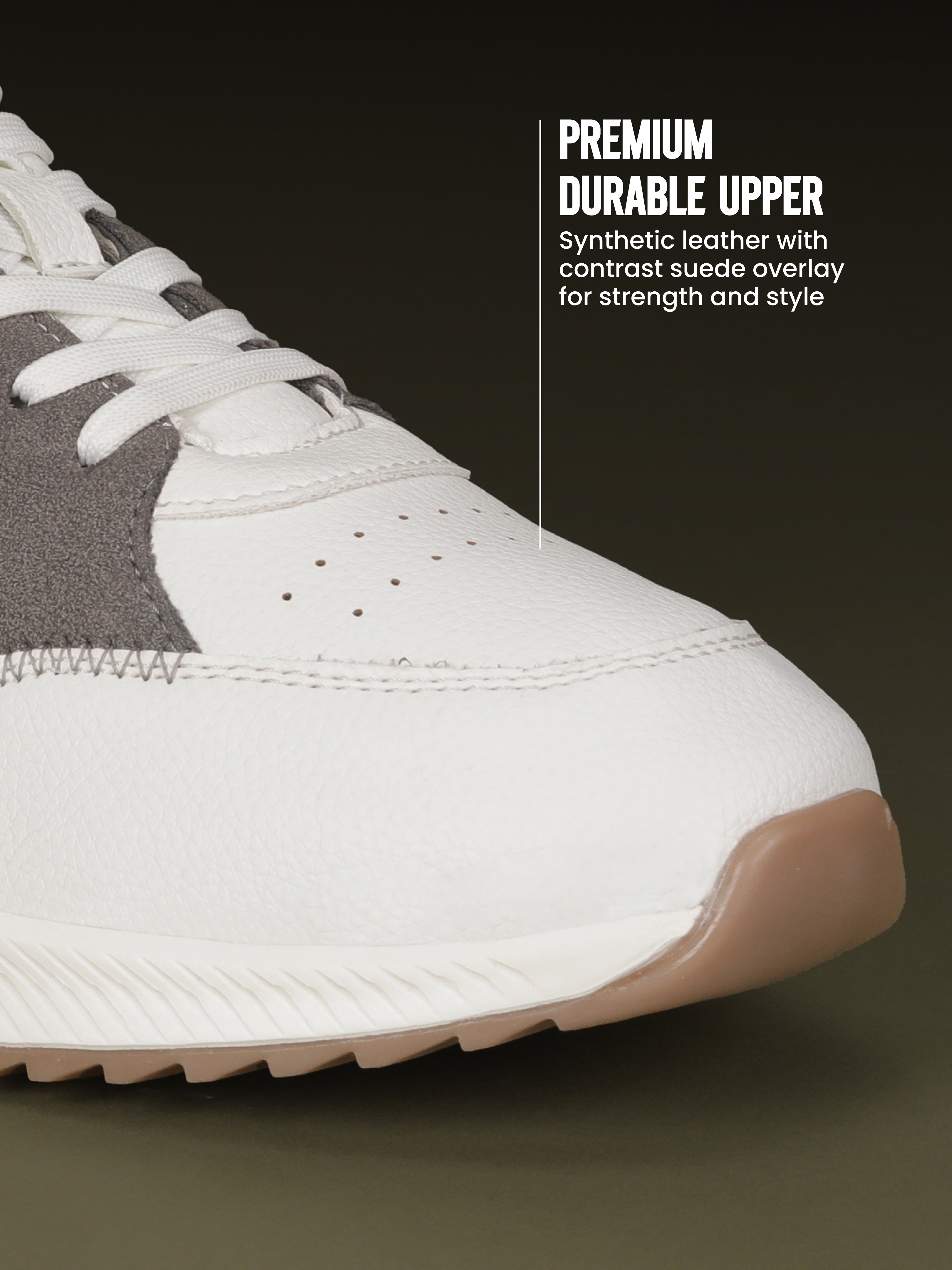 Avant Men's MotionCore Running Shoes - White/Grey