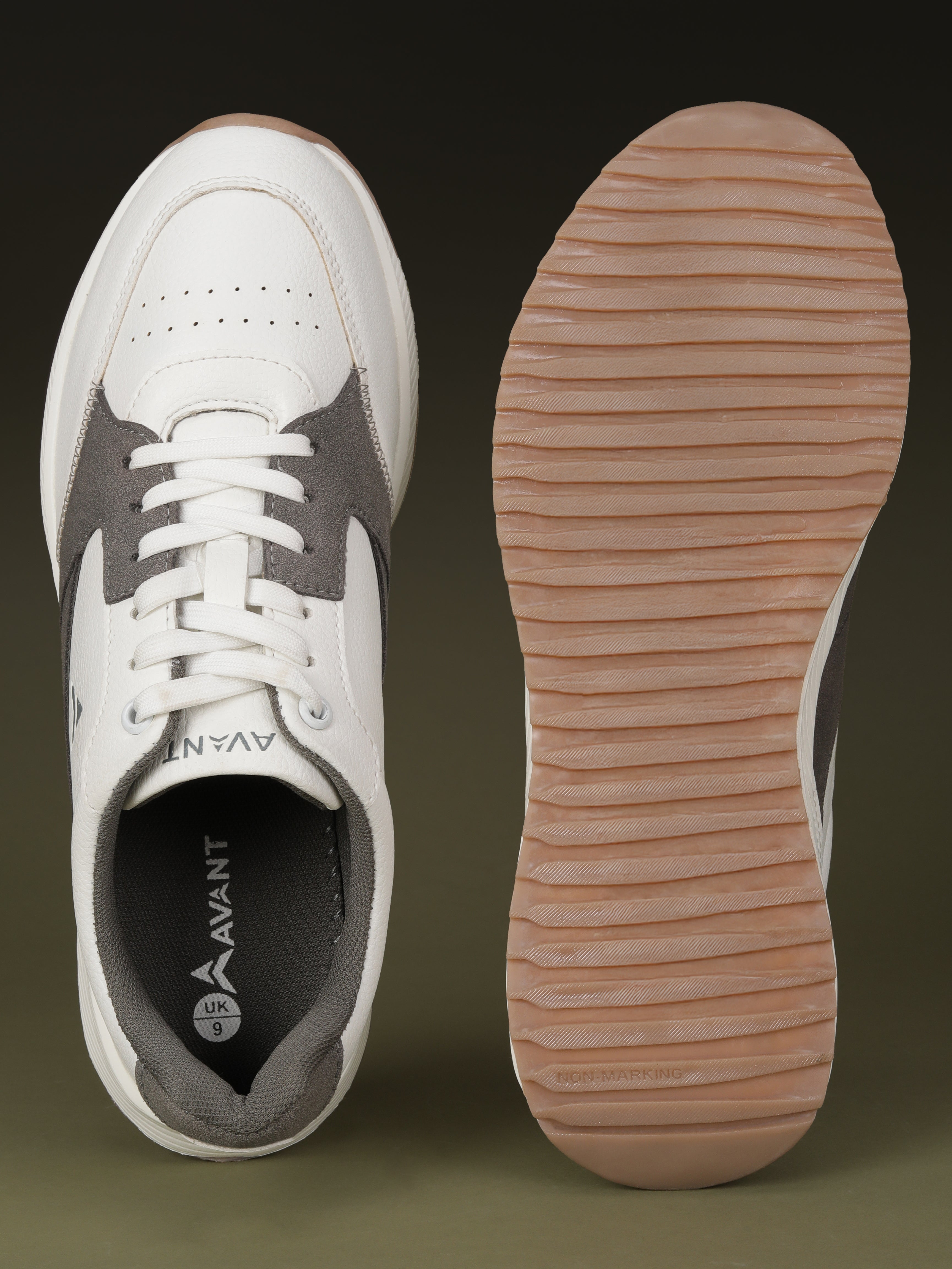 Avant Men's MotionCore Running Shoes - White/Grey