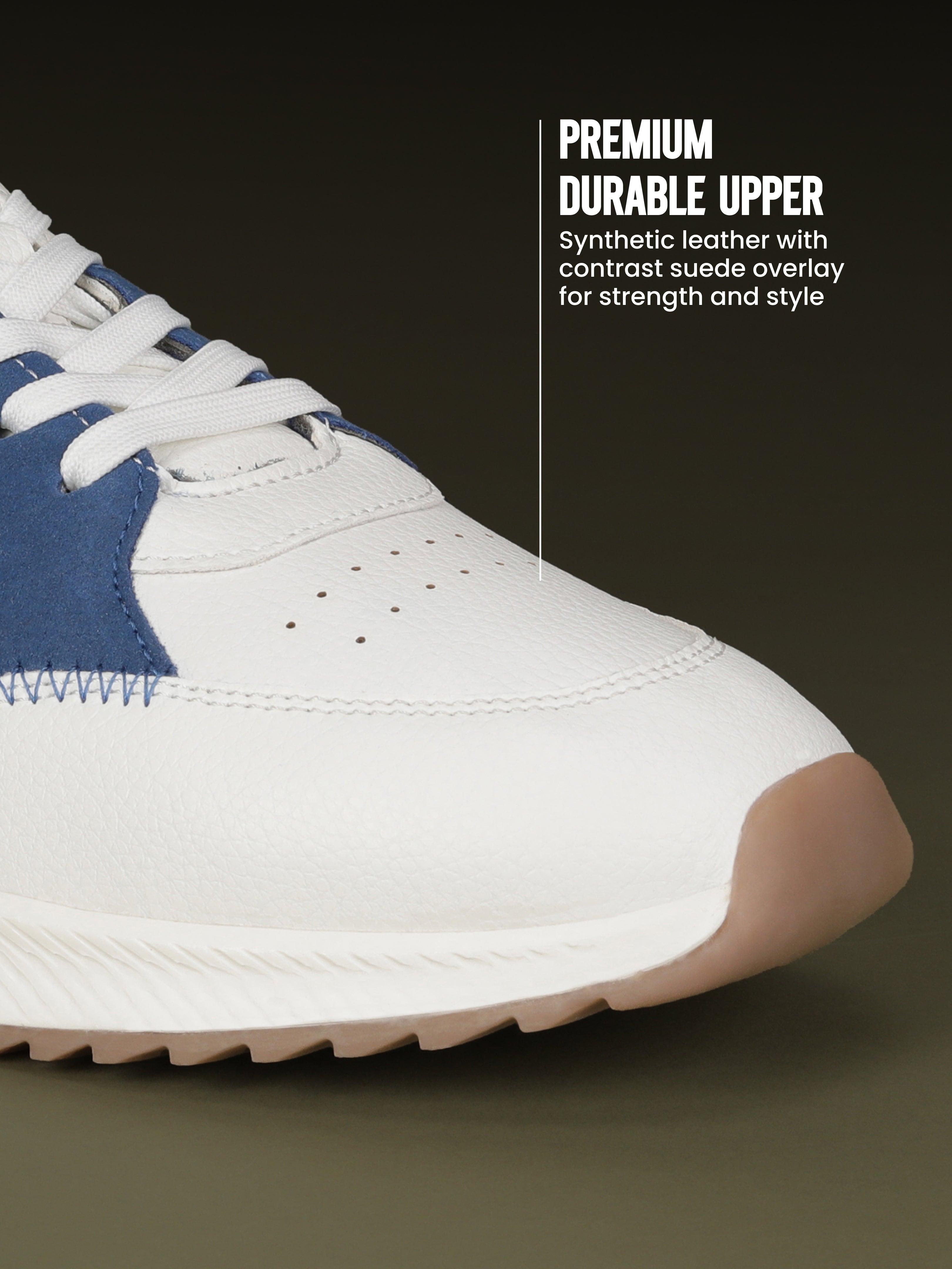 Avant Men's MotionCore Running Shoes - White/Royal Blue