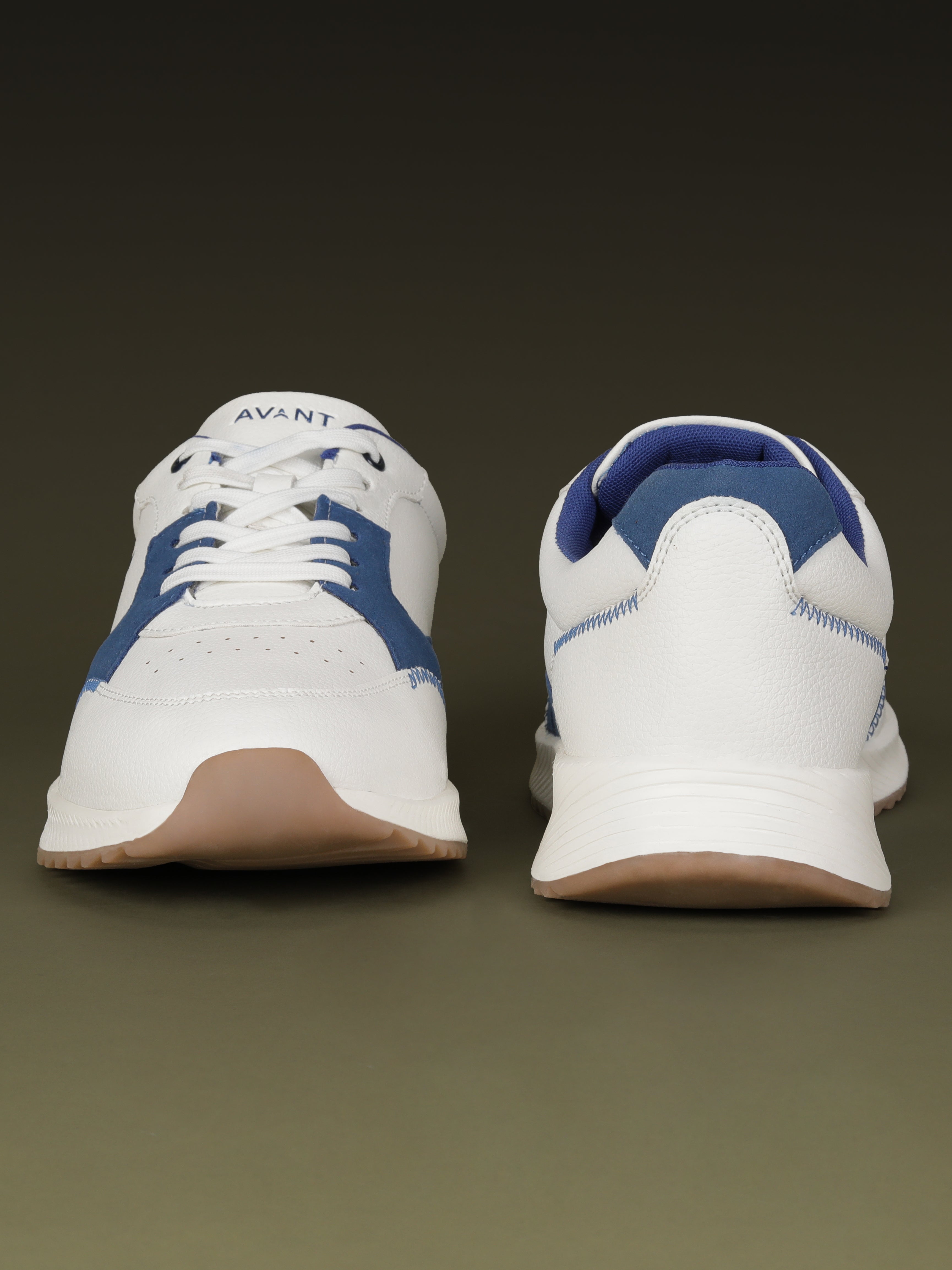 Avant Men's MotionCore Running Shoes - White/Royal Blue