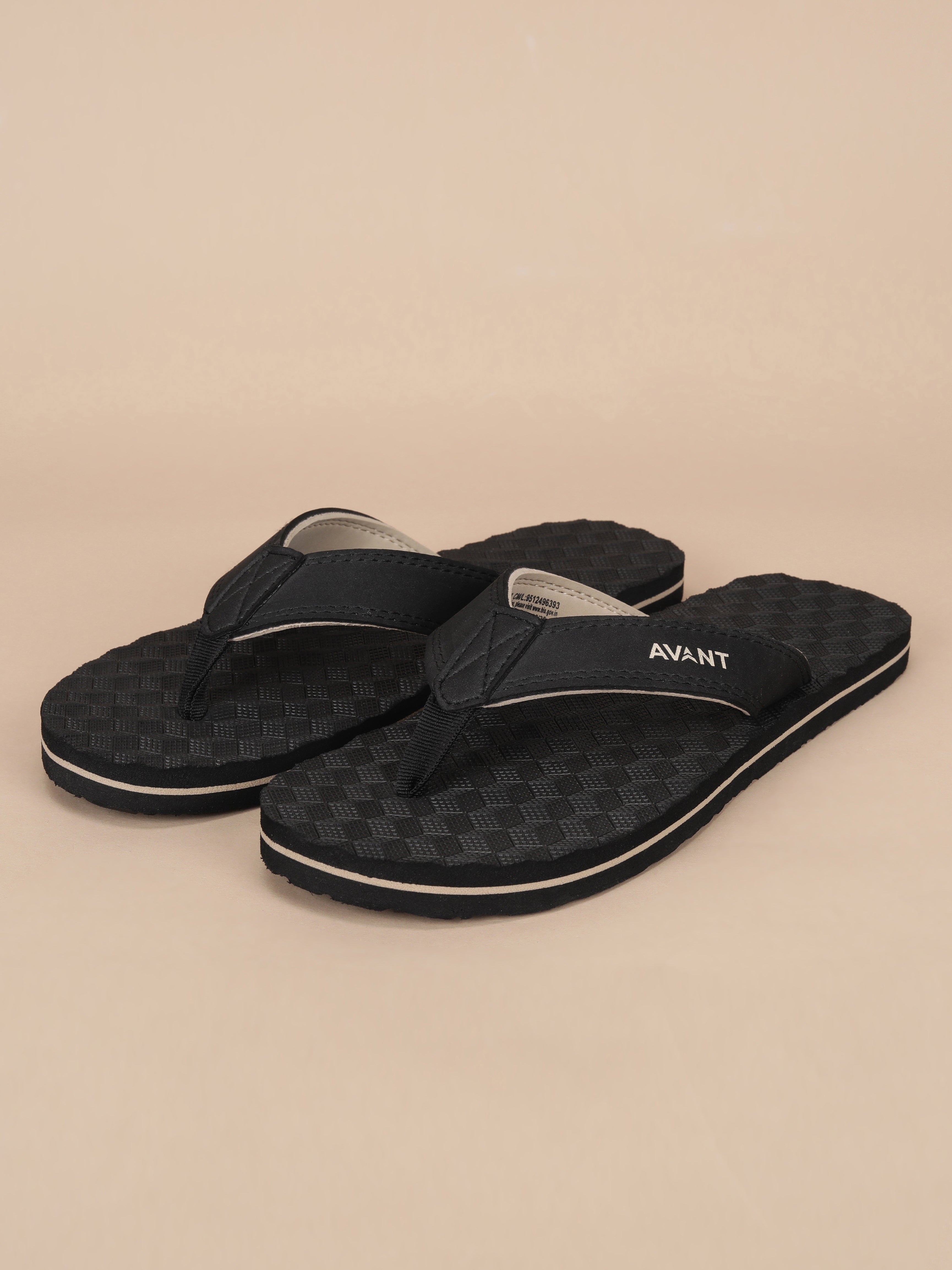 Avant Men's Cube Flip Flops - Black