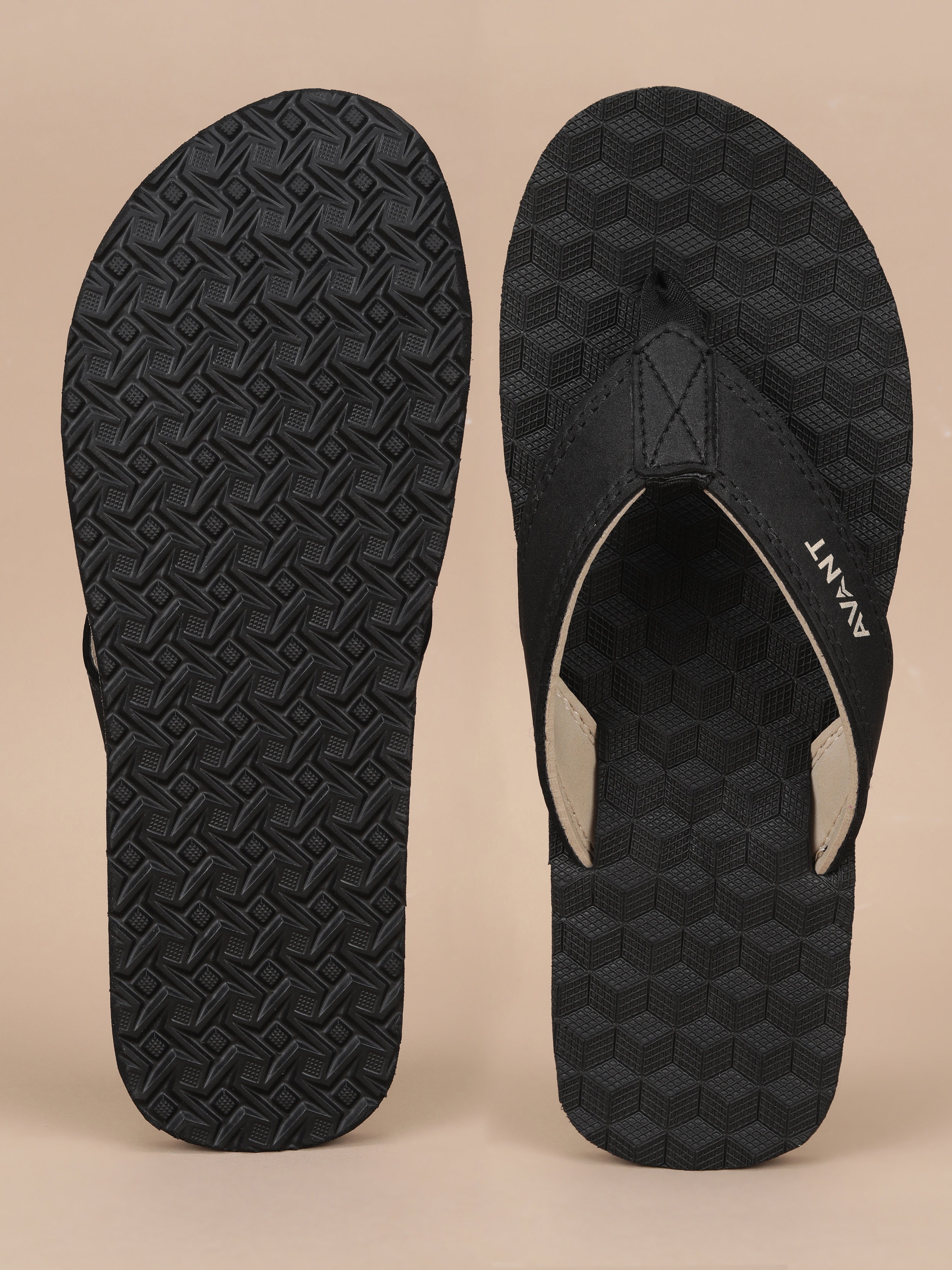 Avant Men's Cube Flip Flops - Black
