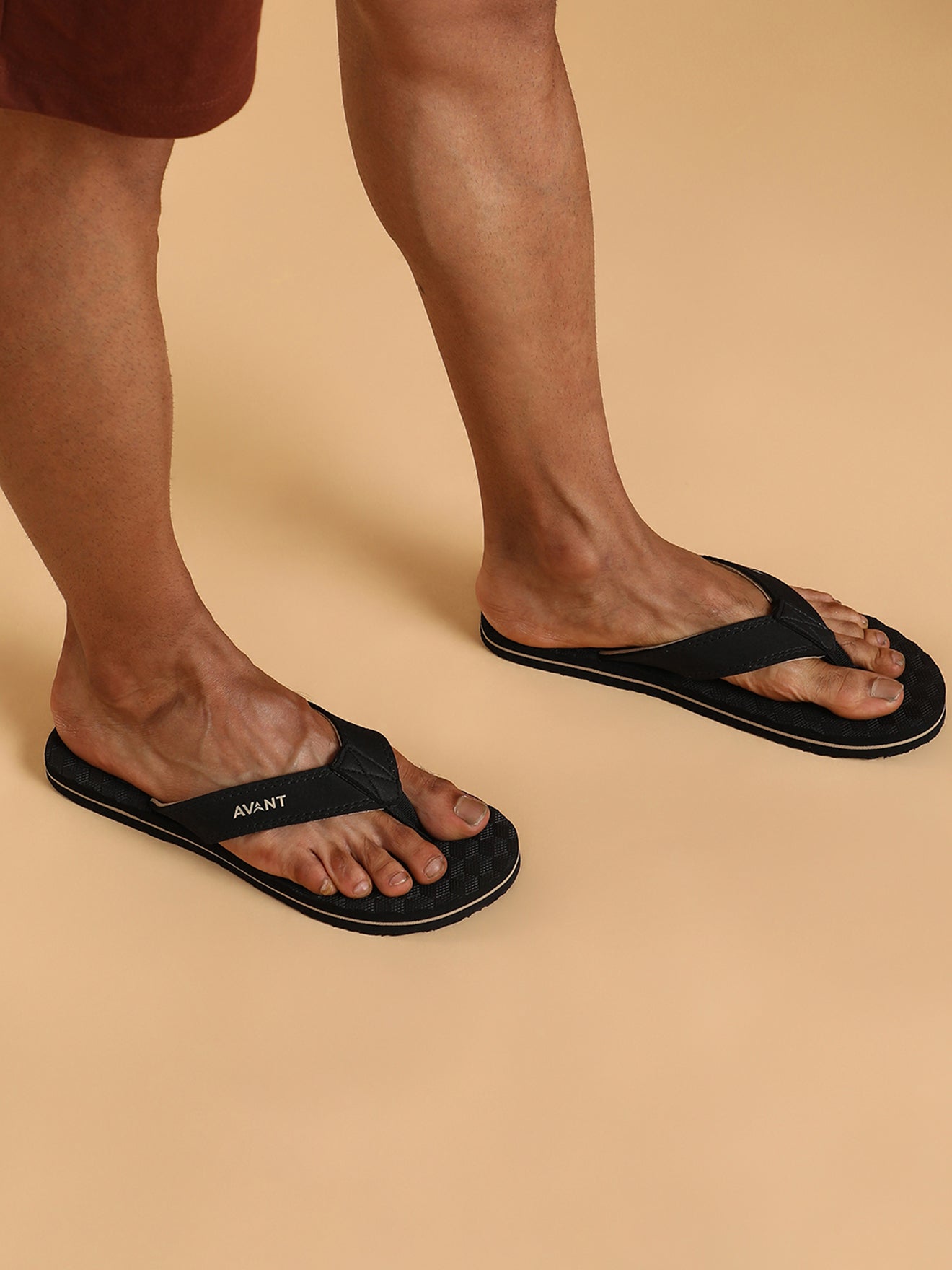 Avant Men's Cube Flip Flops - Black