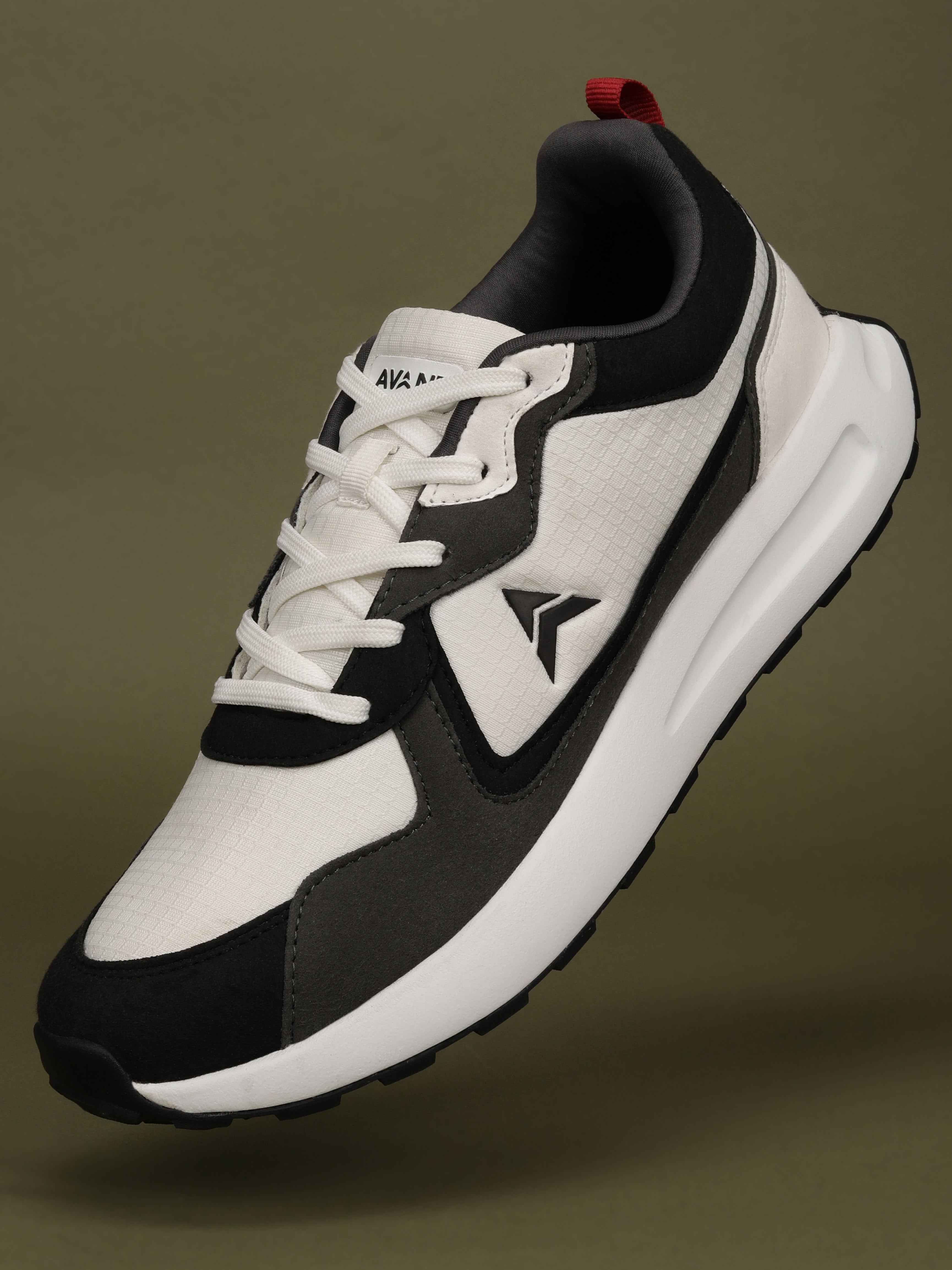 Avant Men's Waffle Max Sneakers Shoes - Grey/White