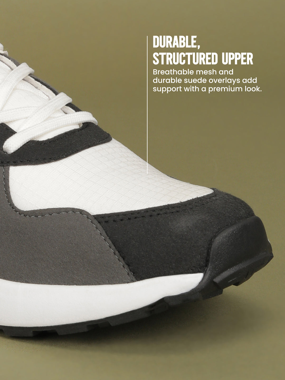 Avant Men's Waffle Max Sneakers Shoes - Grey/White