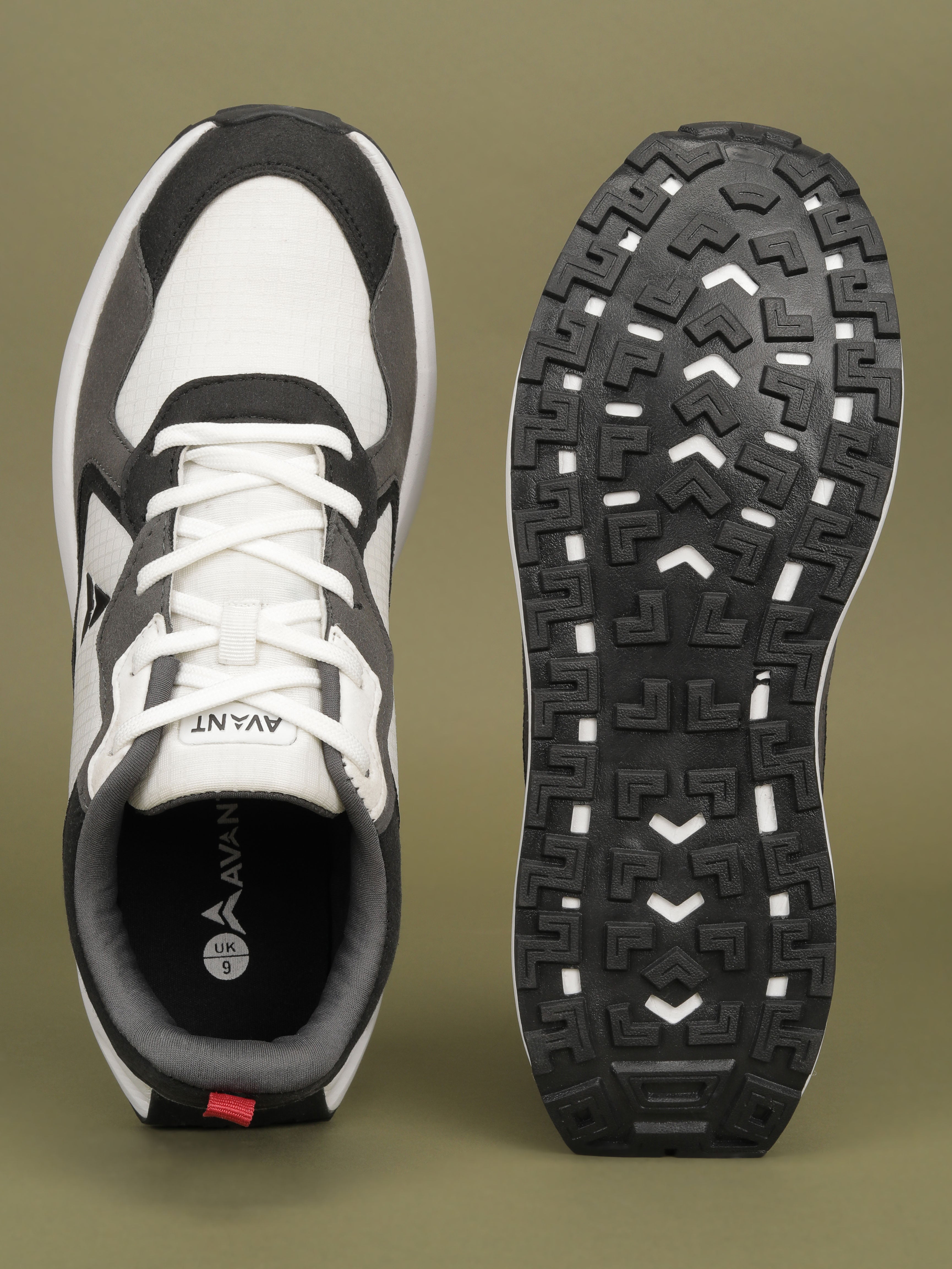 Avant Men's Waffle Max Sneakers Shoes - Grey/White