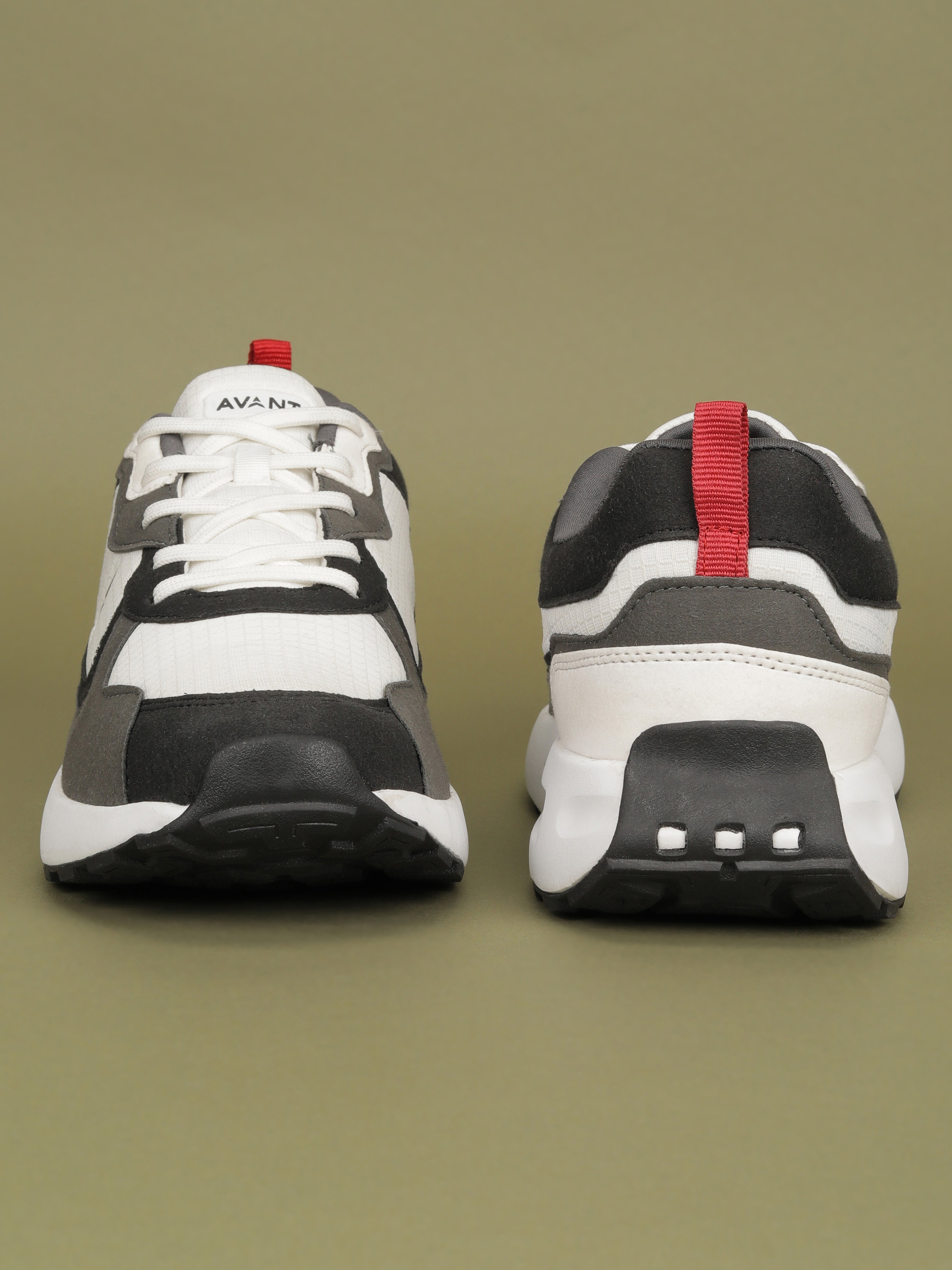 Avant Men's Waffle Max Sneakers Shoes - Grey/White