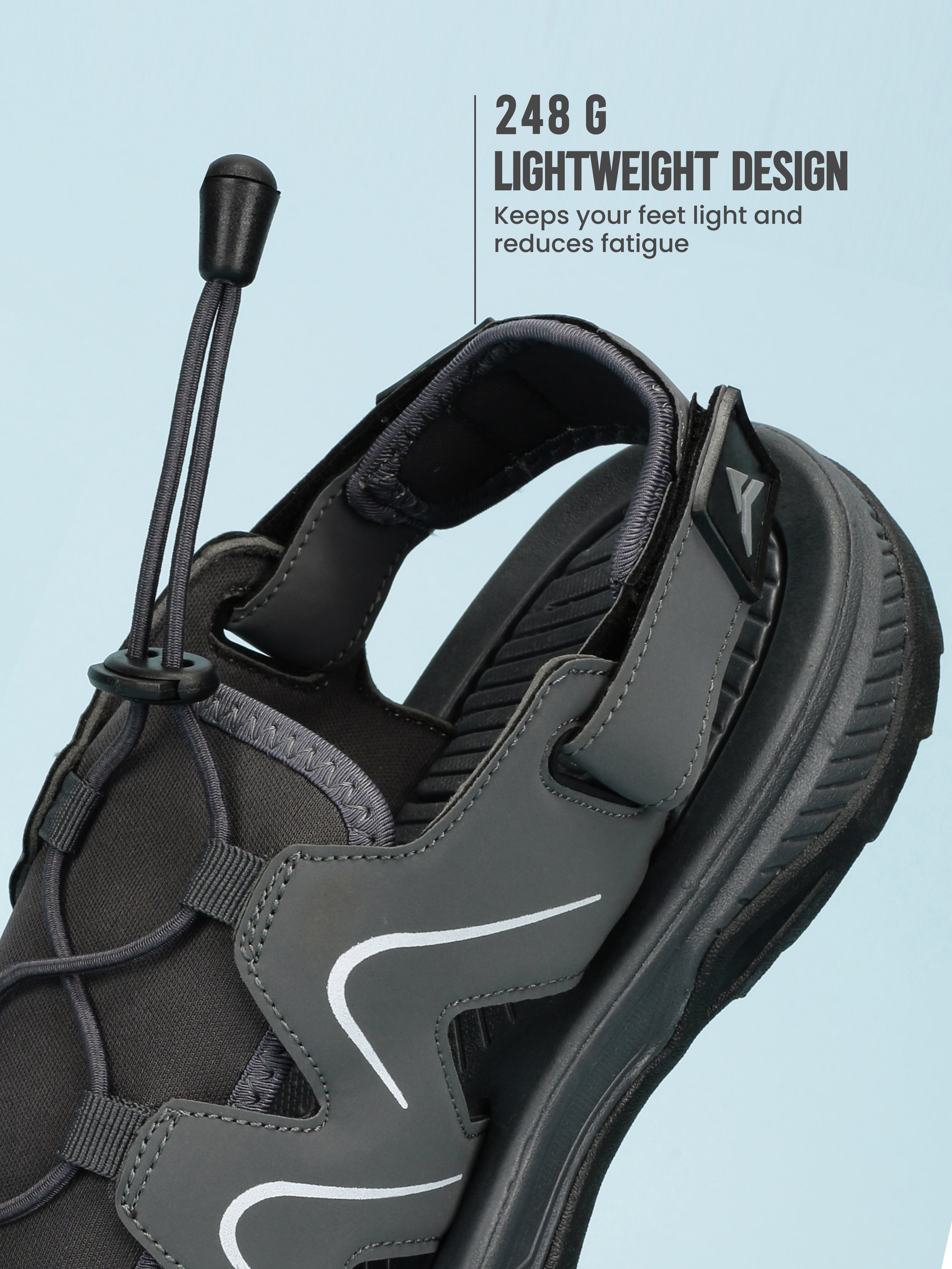 Avant Men's Rampage Casual Sandals - Grey