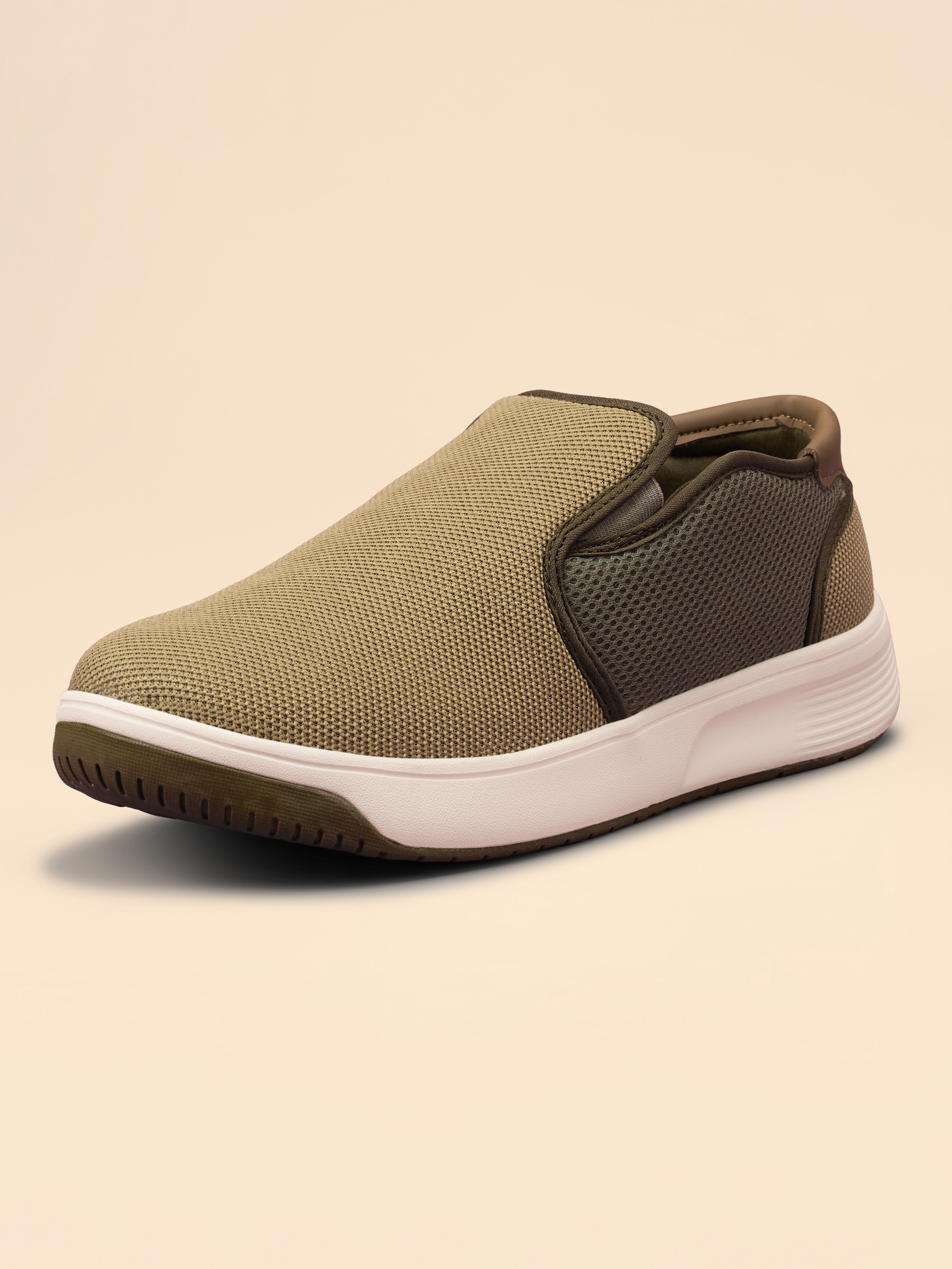 Avant Men's DailyStride Slip-On Walking Shoes - Olive