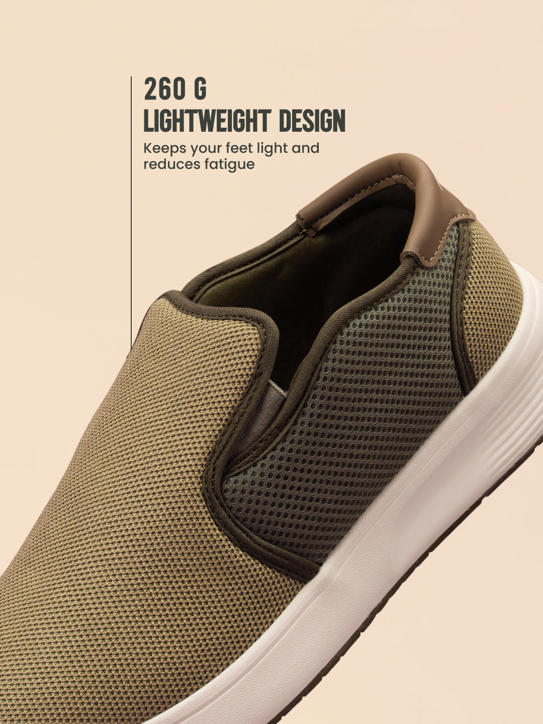 Avant Men's DailyStride Slip-On Walking Shoes - Olive