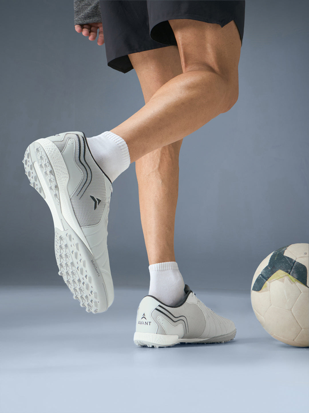 Avant Men's Streamline Turf Football Shoes - Grey