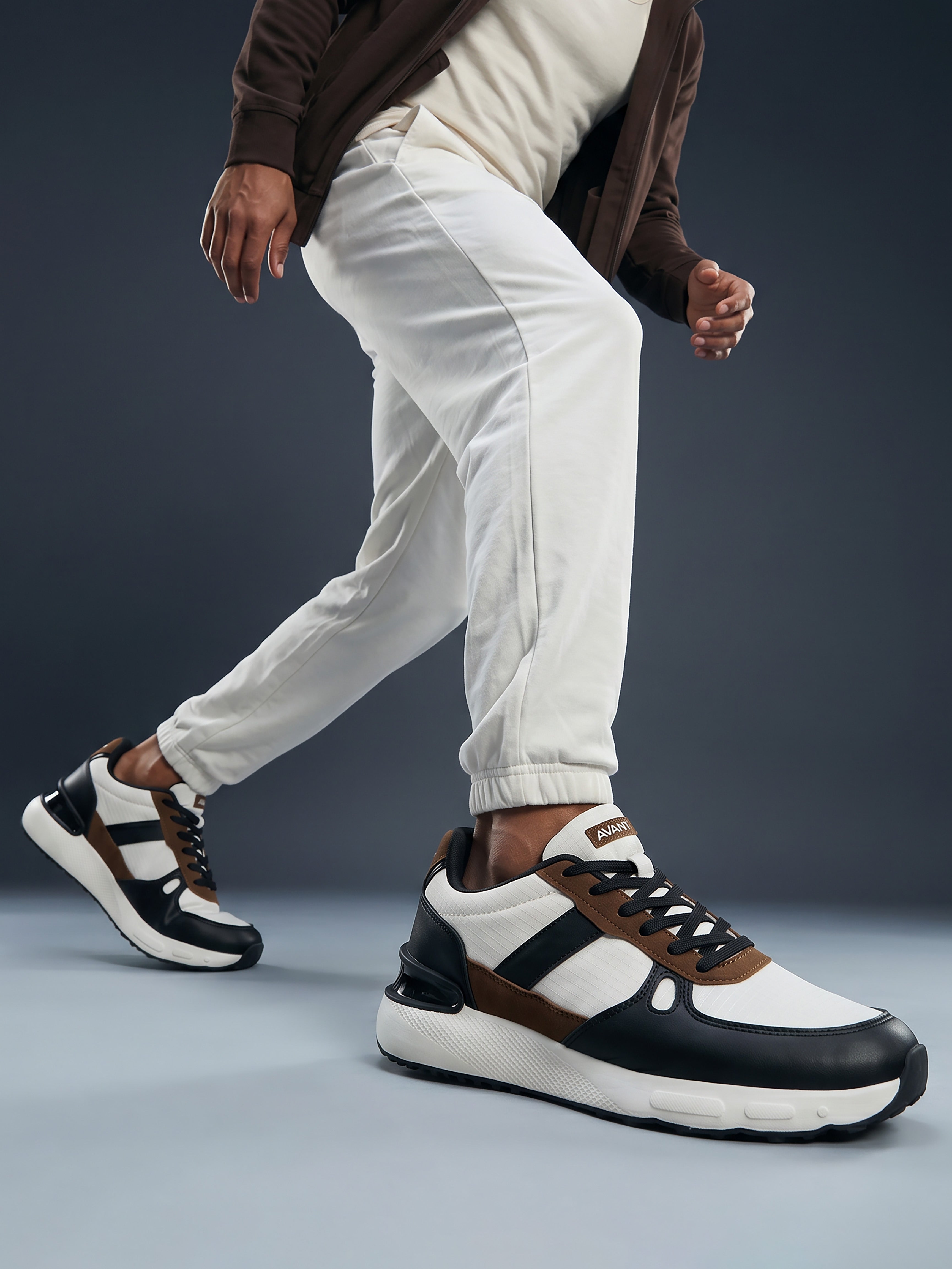 Avant Men's StepWise Sneakers - Beige/Black