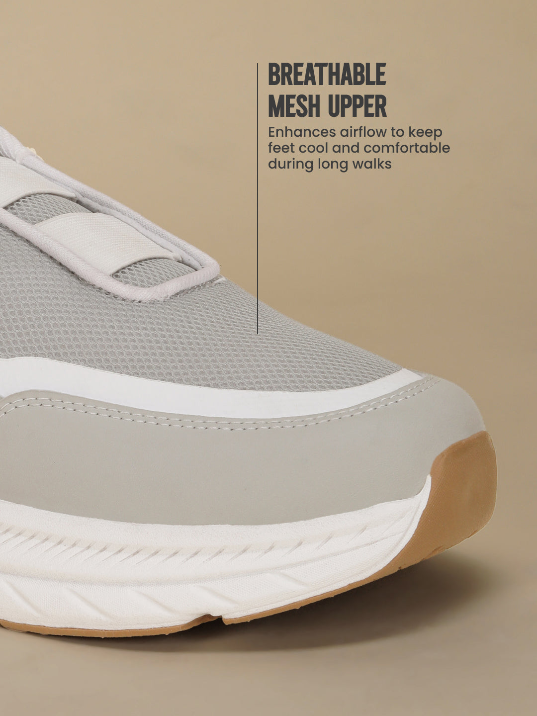 Avant Men's StrideEase Slip-On Walking Shoes - L.Grey