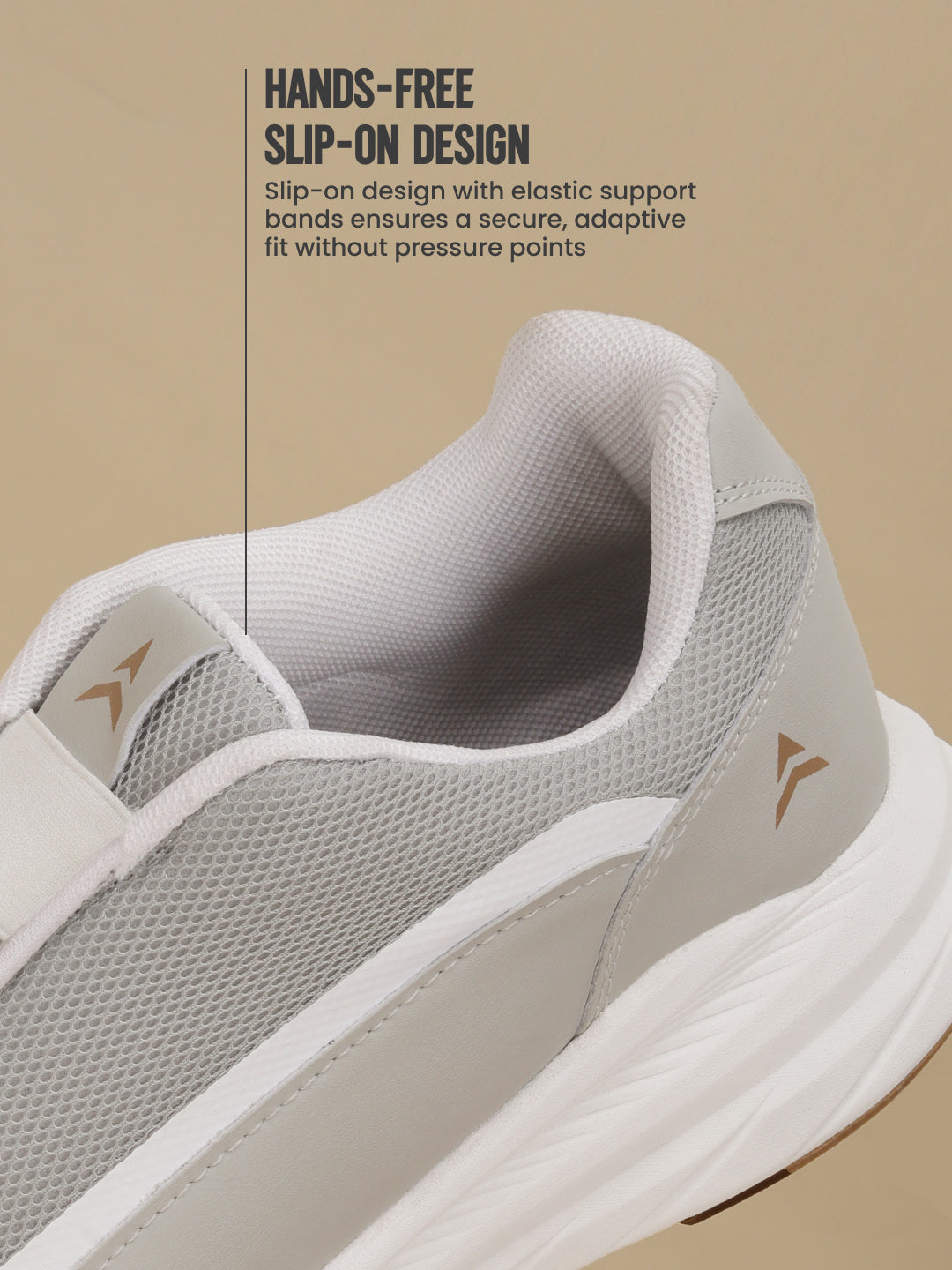 Avant Men's StrideEase Slip-On Walking Shoes - L.Grey