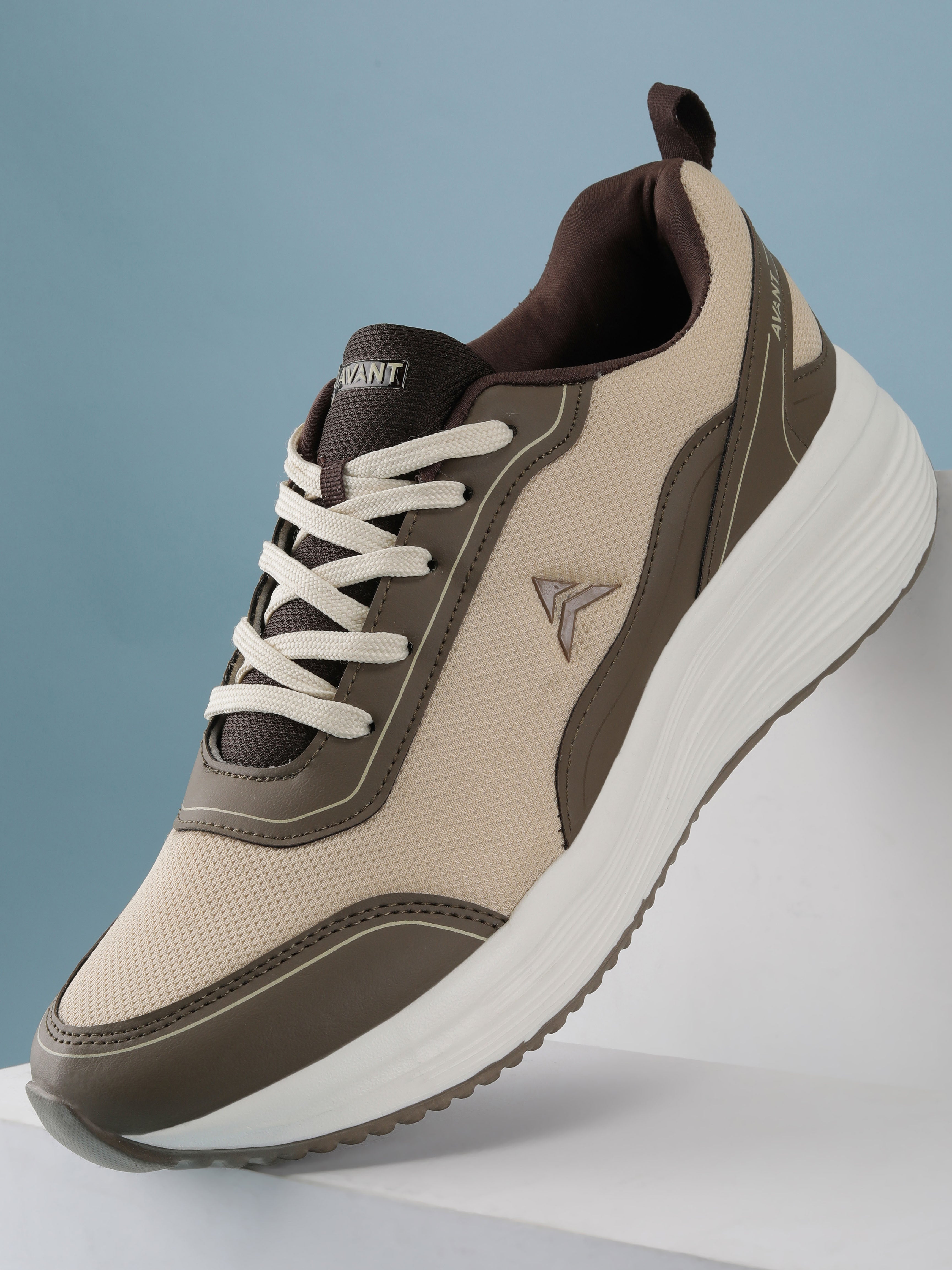 Avant Men's SoleEase Walking Shoes - Brown/Beige