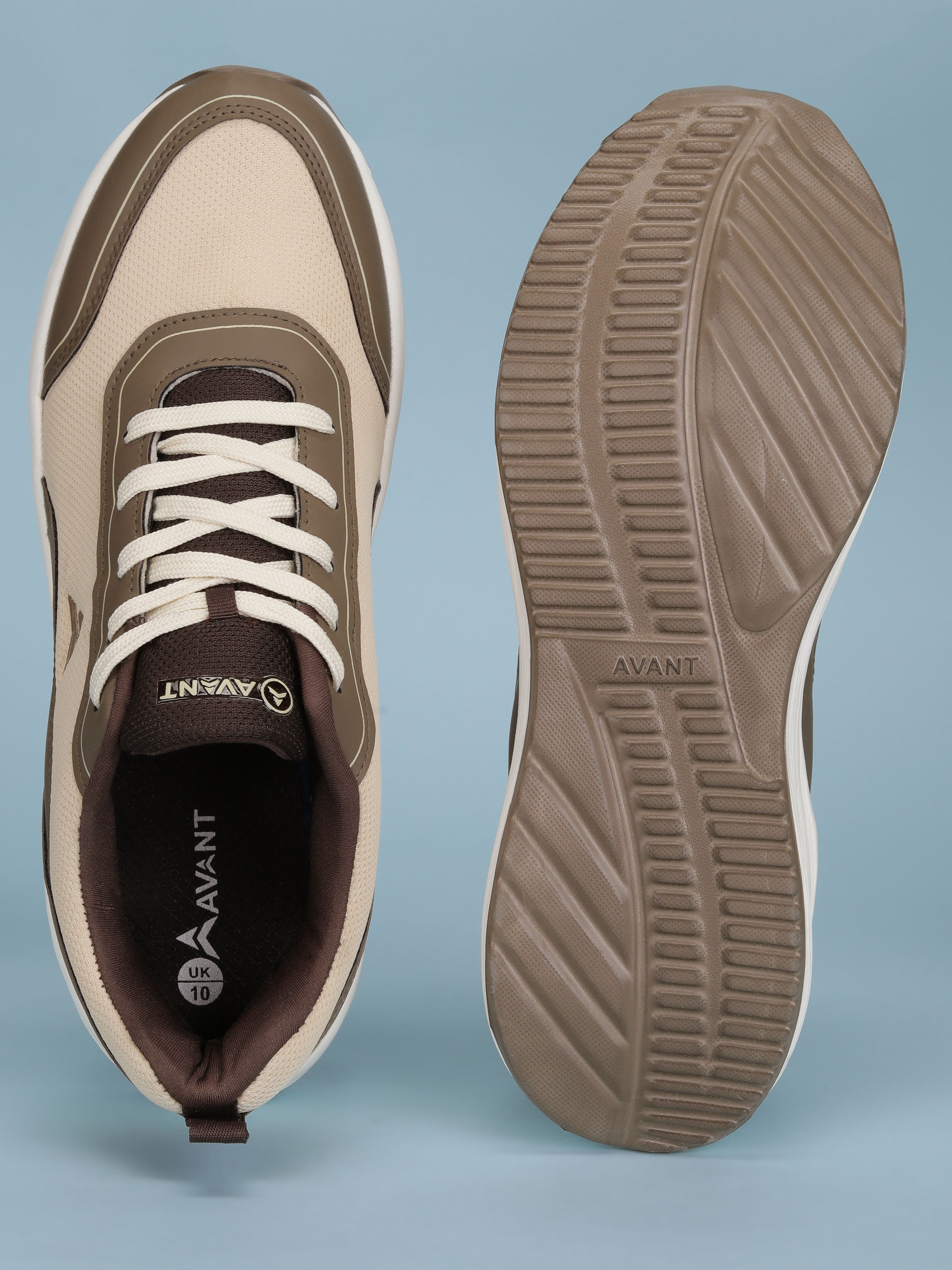 Avant Men's SoleEase Walking Shoes - Brown/Beige