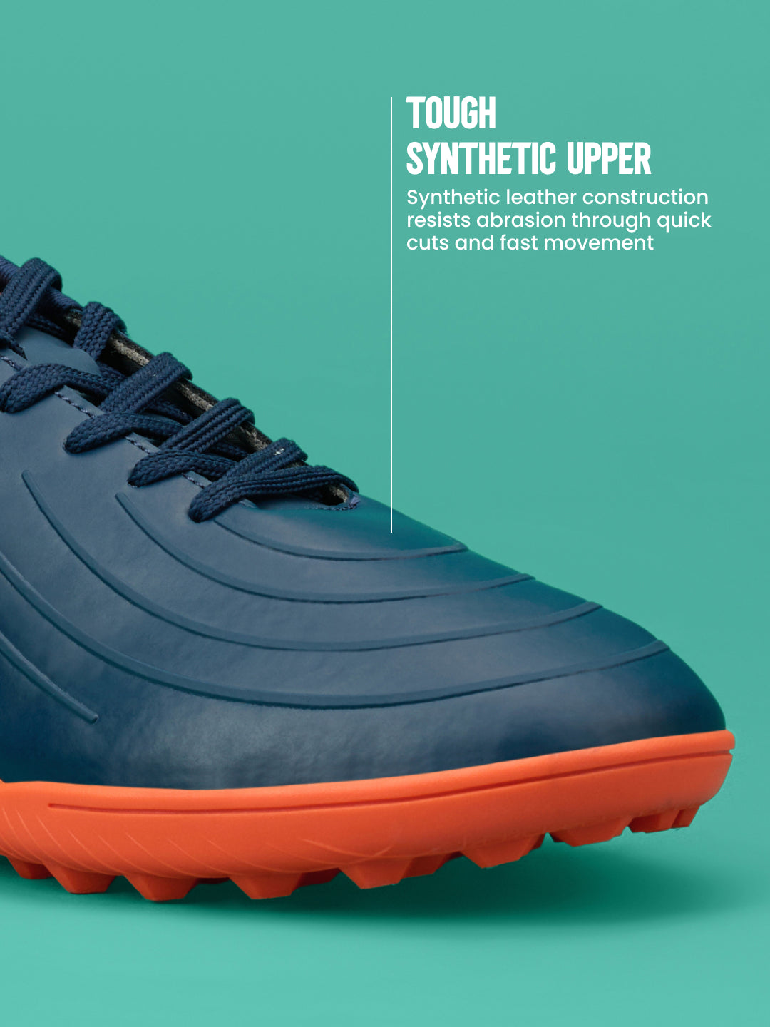 Avant Men's SpikeRush Football Shoes - Navy/Orange