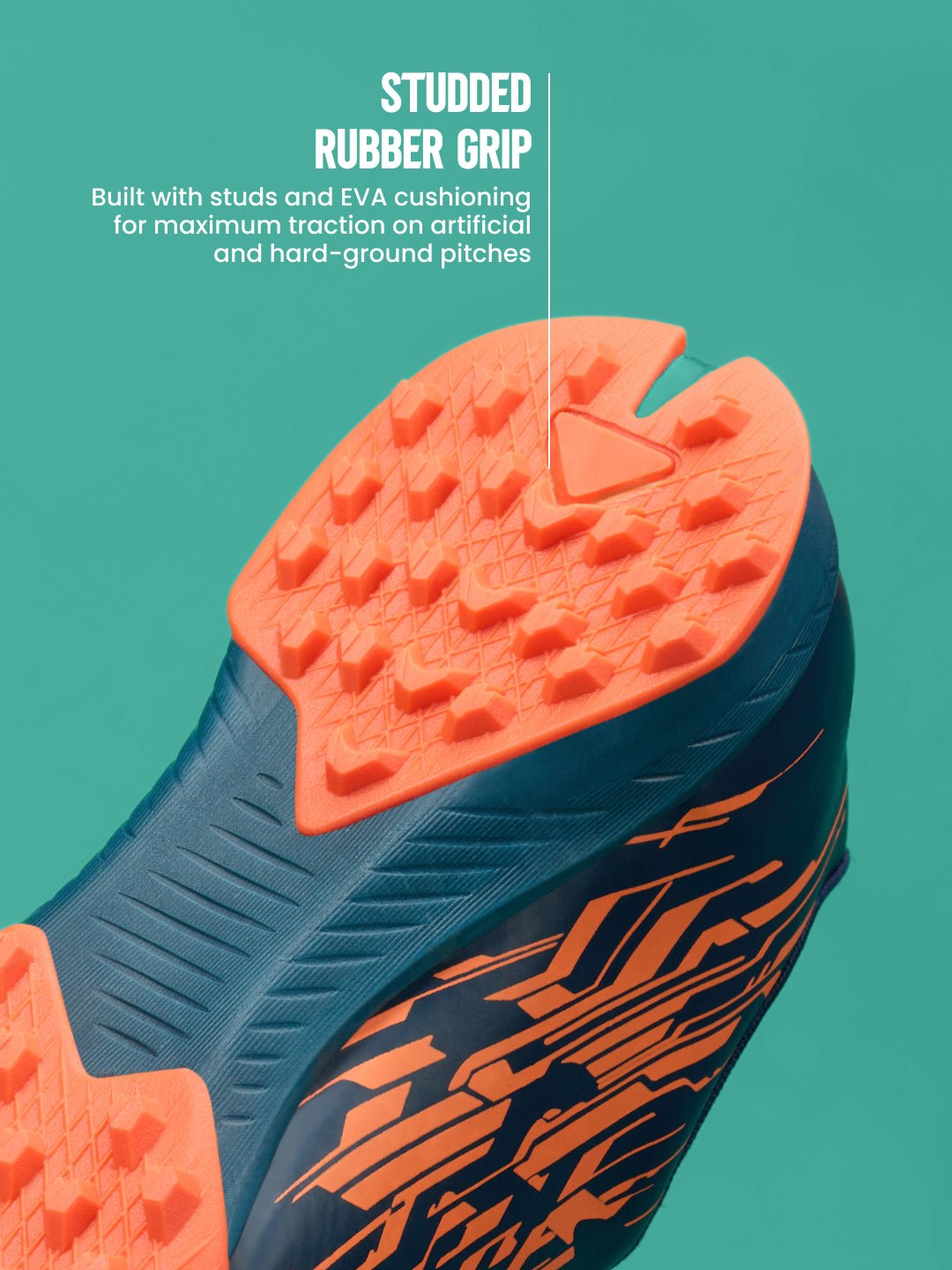 Avant Men's SpikeRush Football Shoes - Navy/Orange