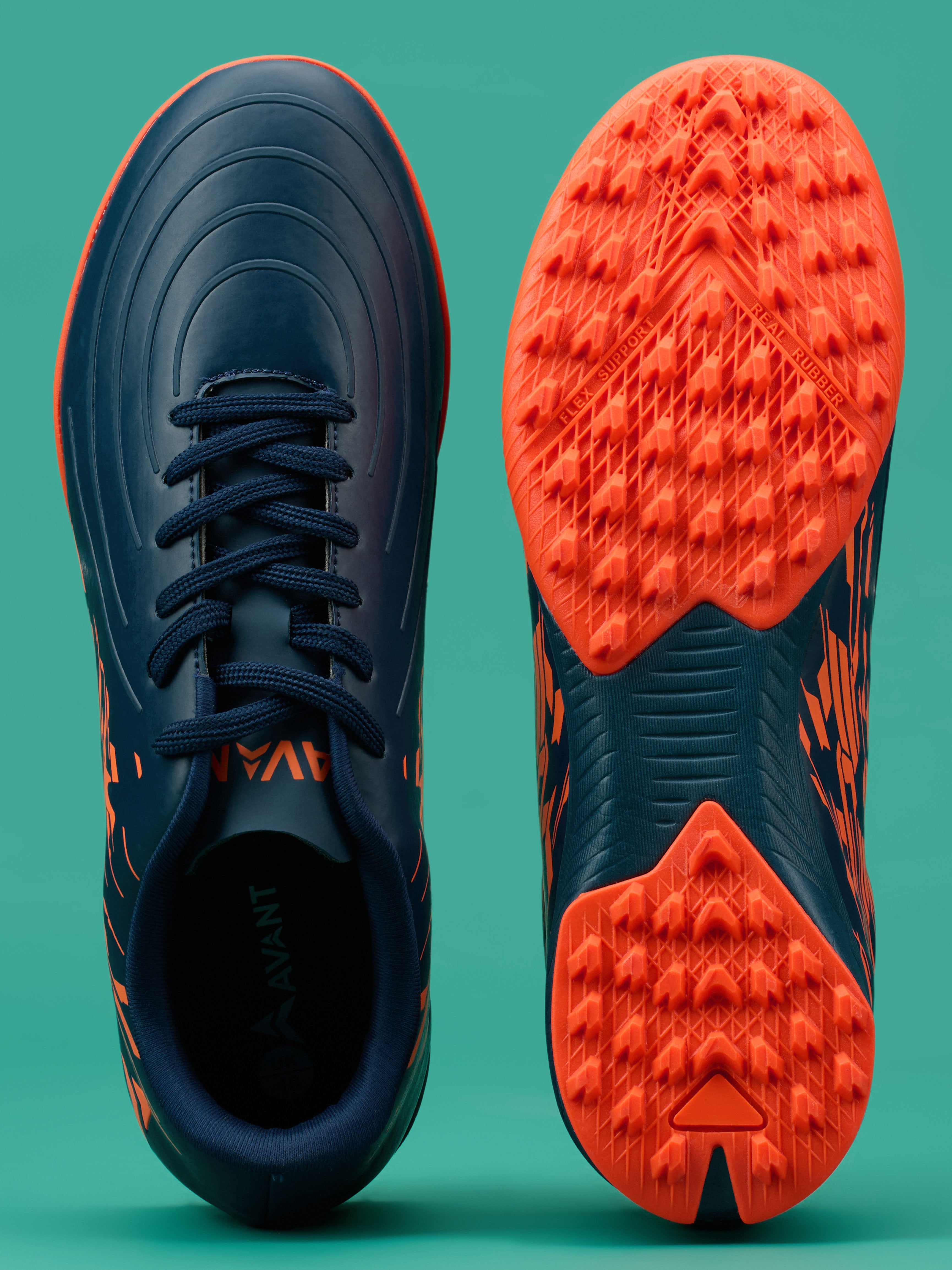 Avant Men's SpikeRush Football Shoes - Navy/Orange