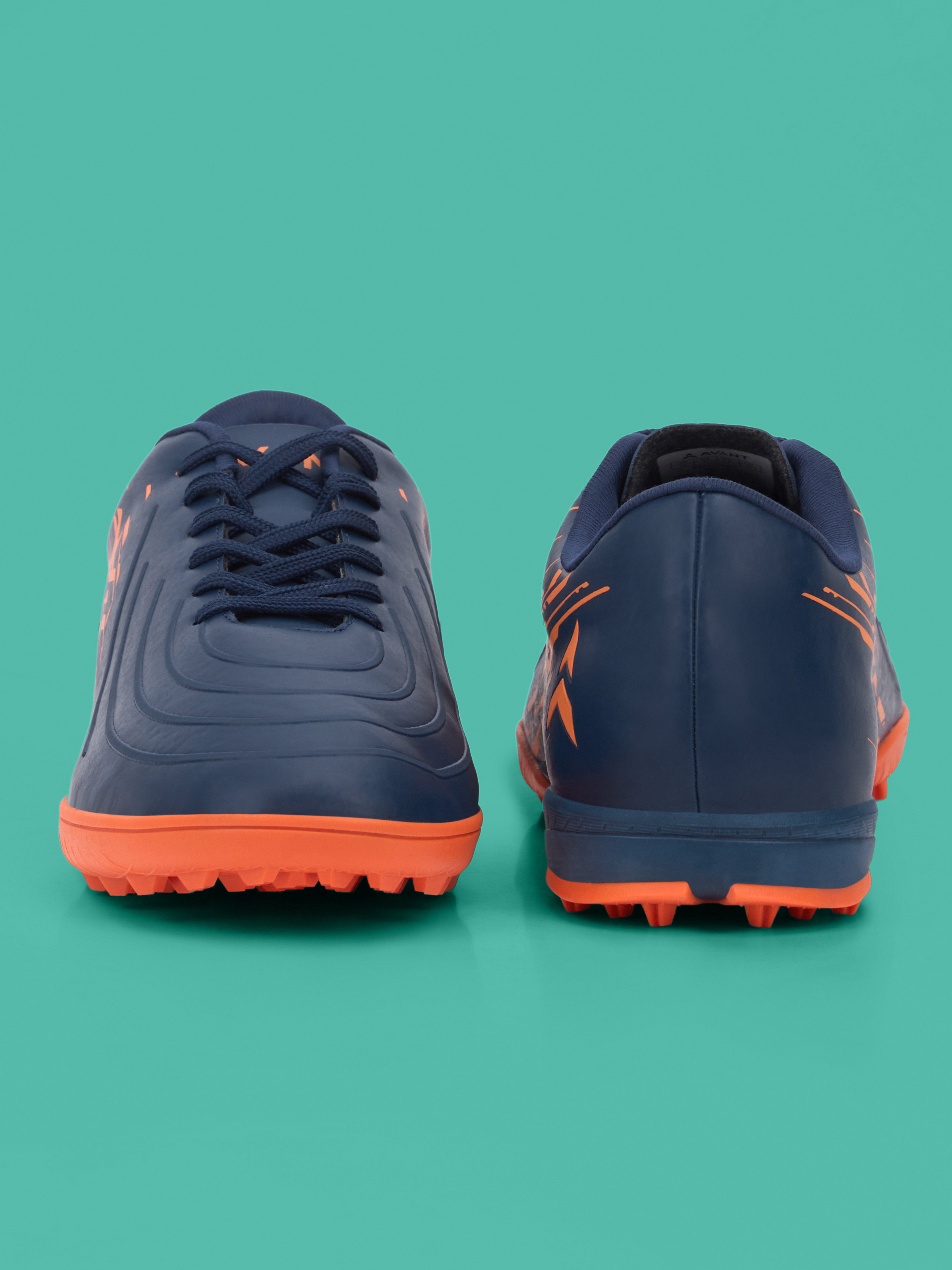 Avant Men's SpikeRush Football Shoes - Navy/Orange