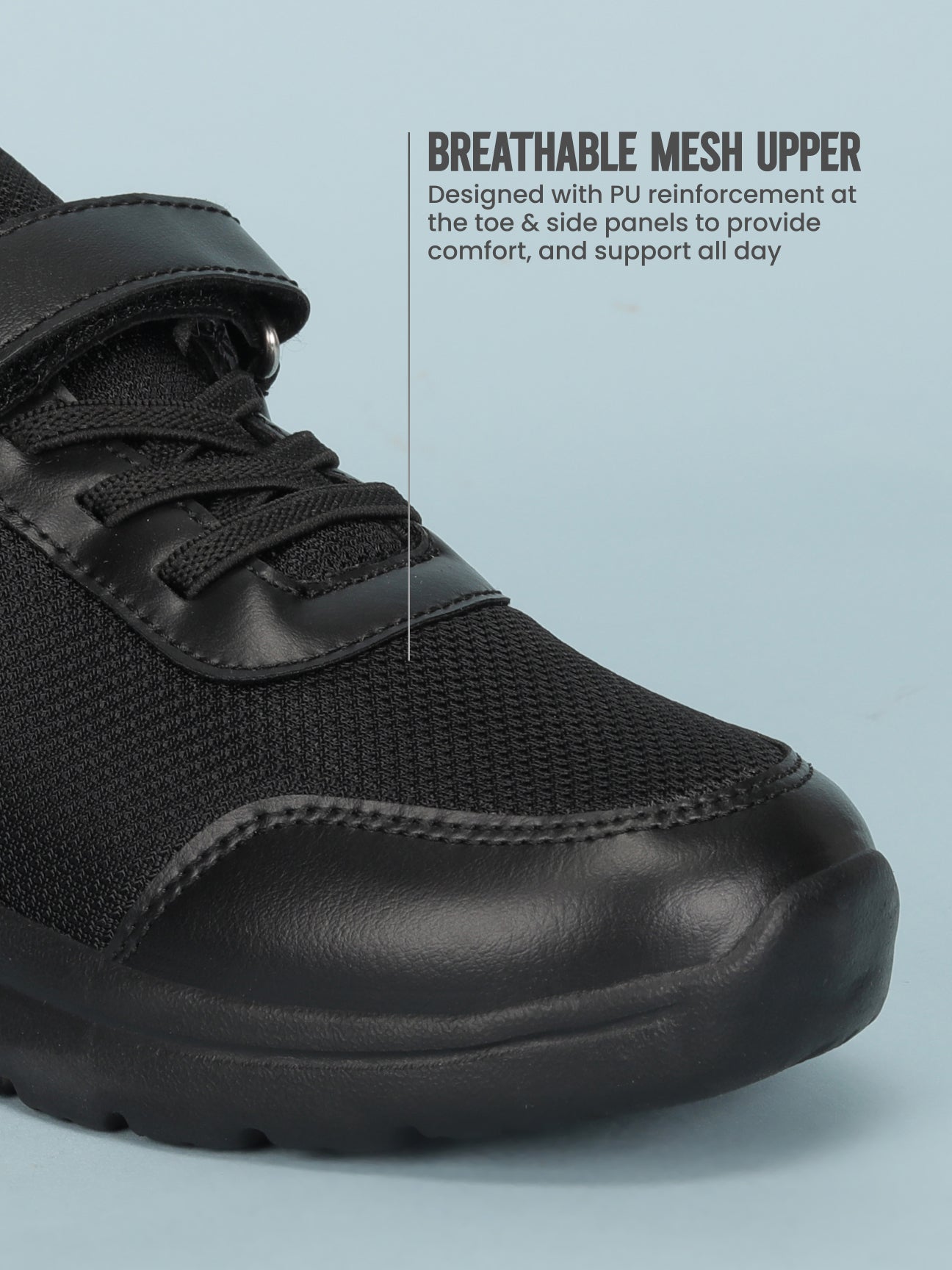 Avant Kid's Unisex PlayDash School Shoes - Black