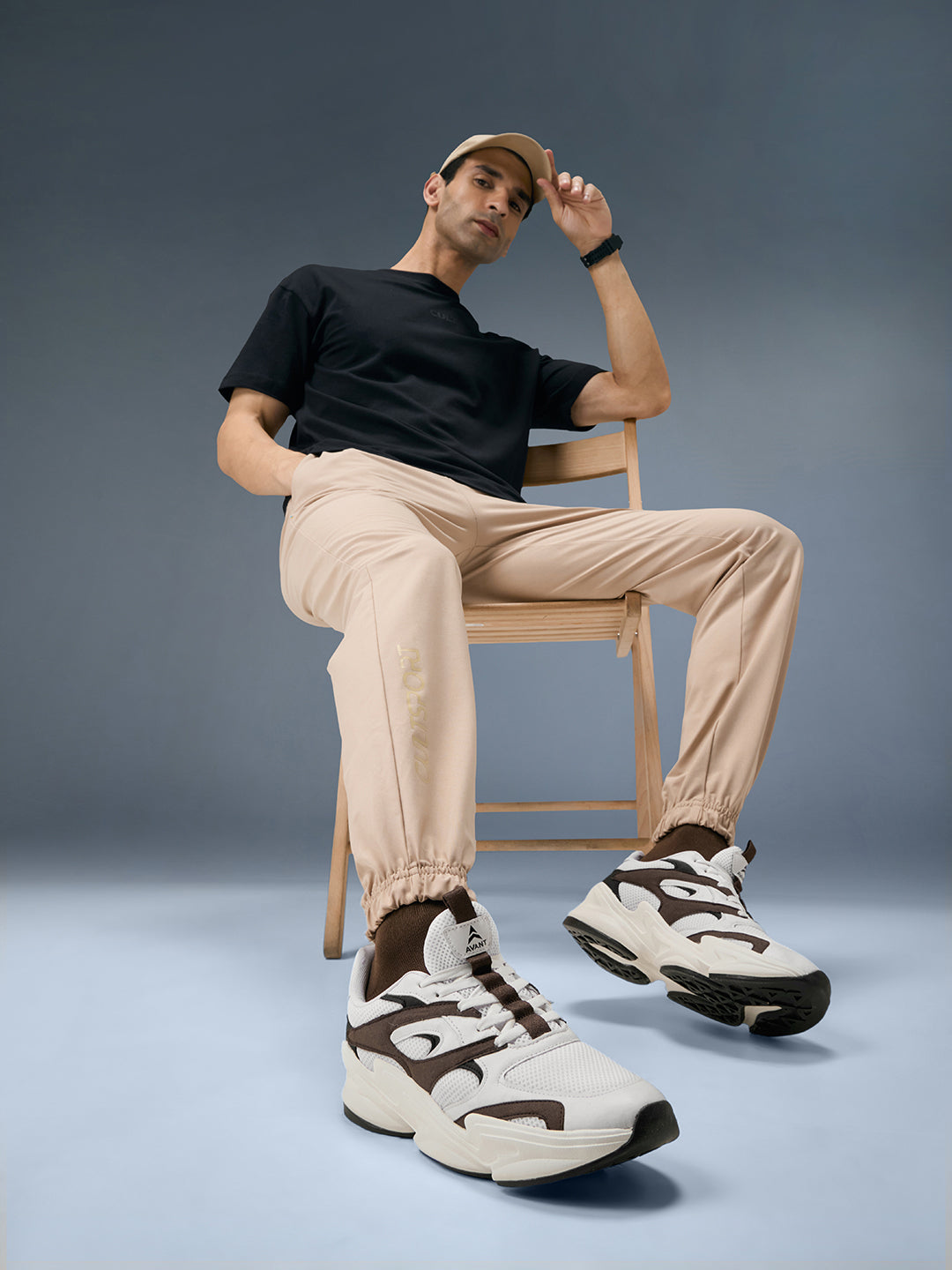 Avant Men DriftPulse Sneakers - White/Brown