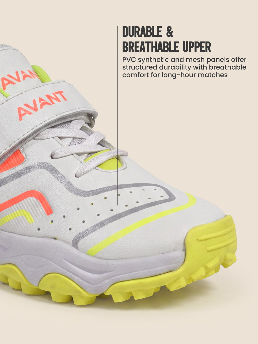 Avant Kids Impact Cricket Shoes - White