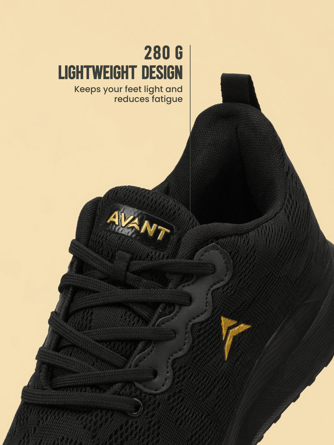 Avant Men's VoltRun Running Shoes - Black