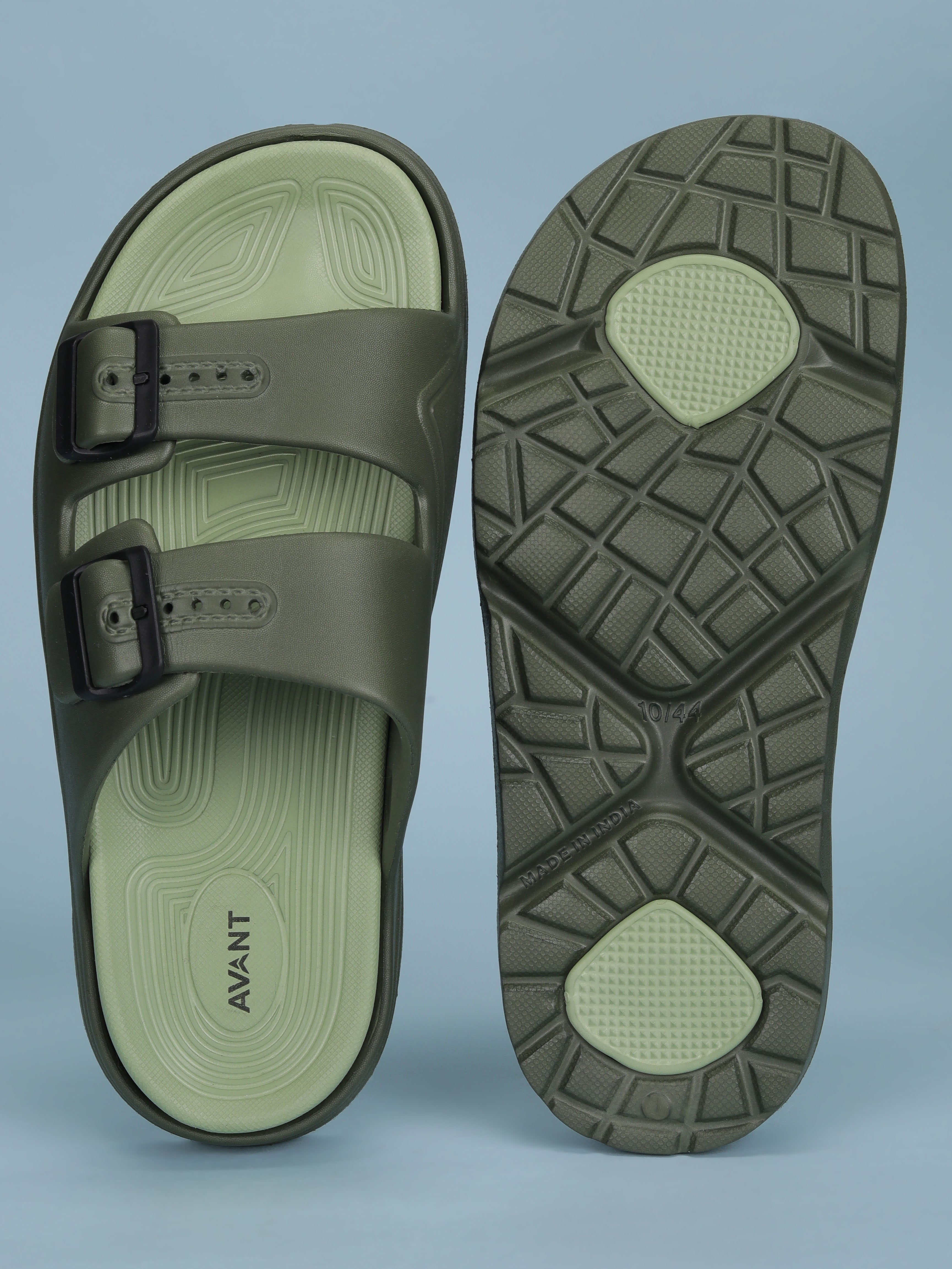 Avant Men's BuckleStride Sliders - Olive