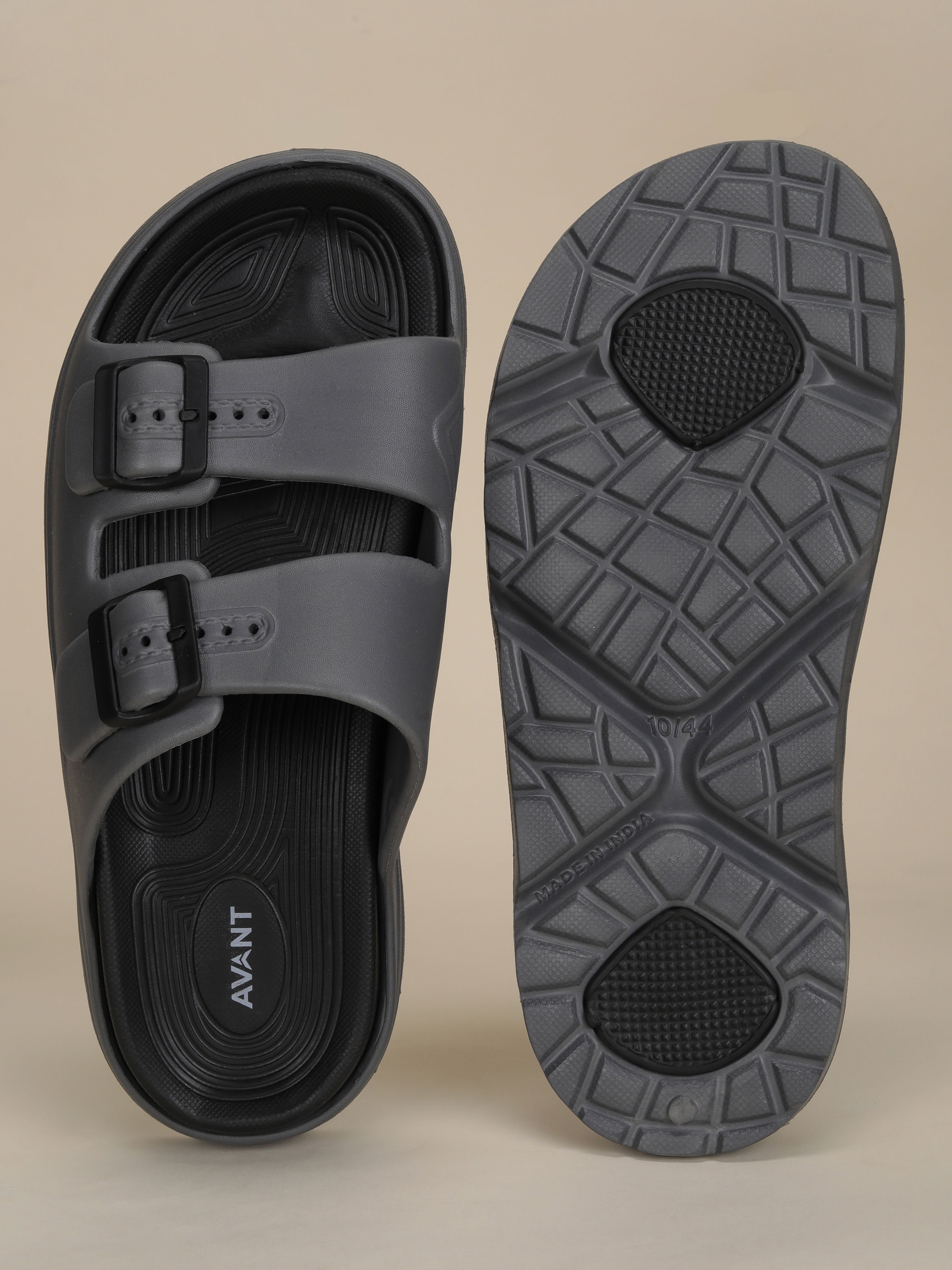 Avant Men's BuckleStride Sliders - Grey